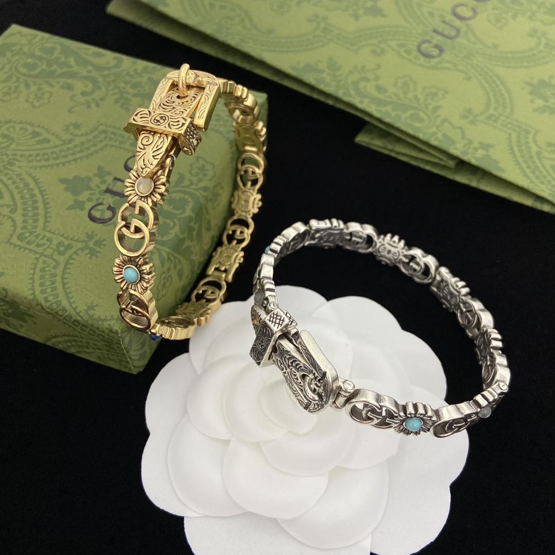 Gucci Double G Flower Bracelet - DopestKickz