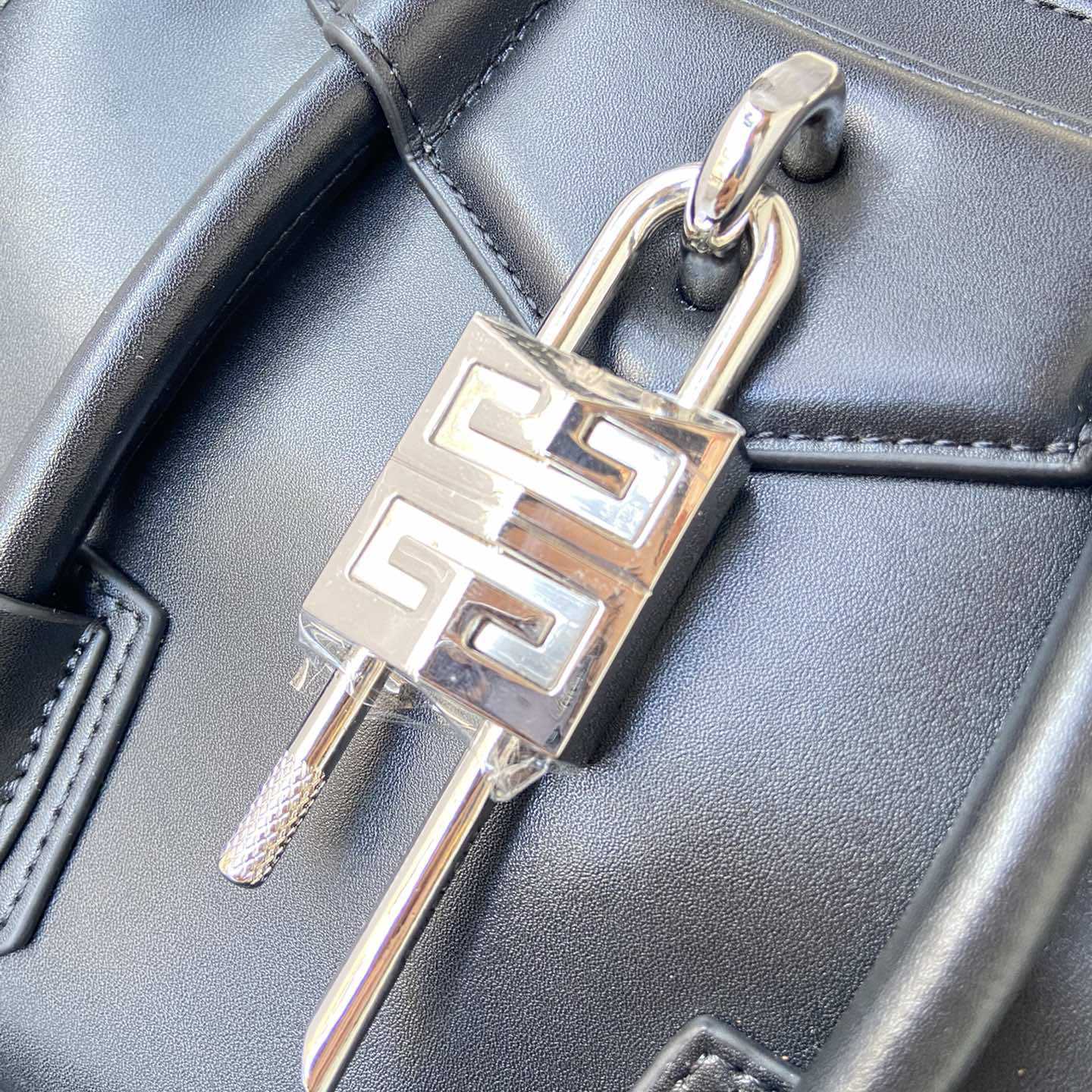 Givenchy Mini Antigona Lock Bag In Box Leather (23*27*13cm) - DopestKickz