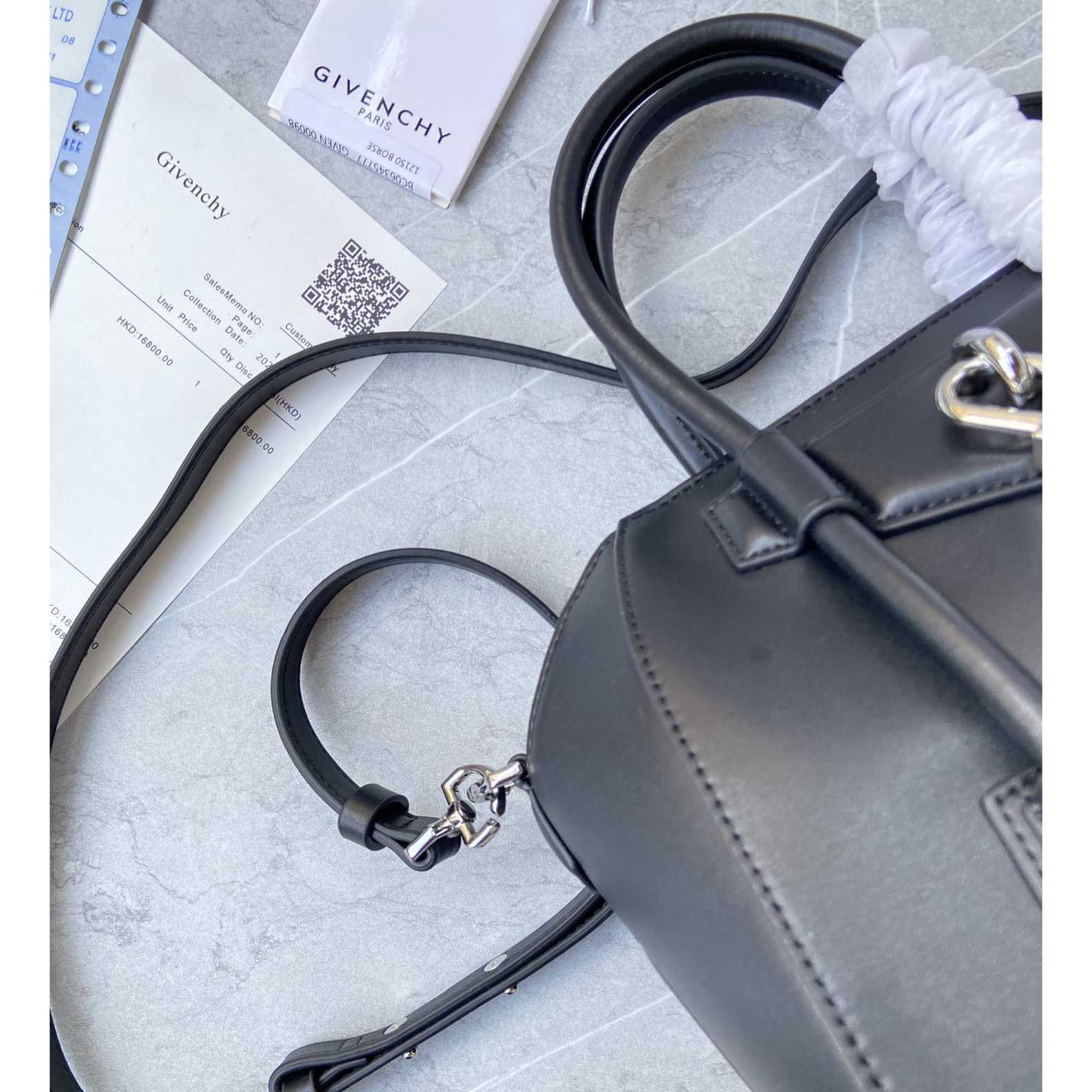 Givenchy Mini Antigona Lock Bag In Box Leather (23*27*13cm) - DopestKickz