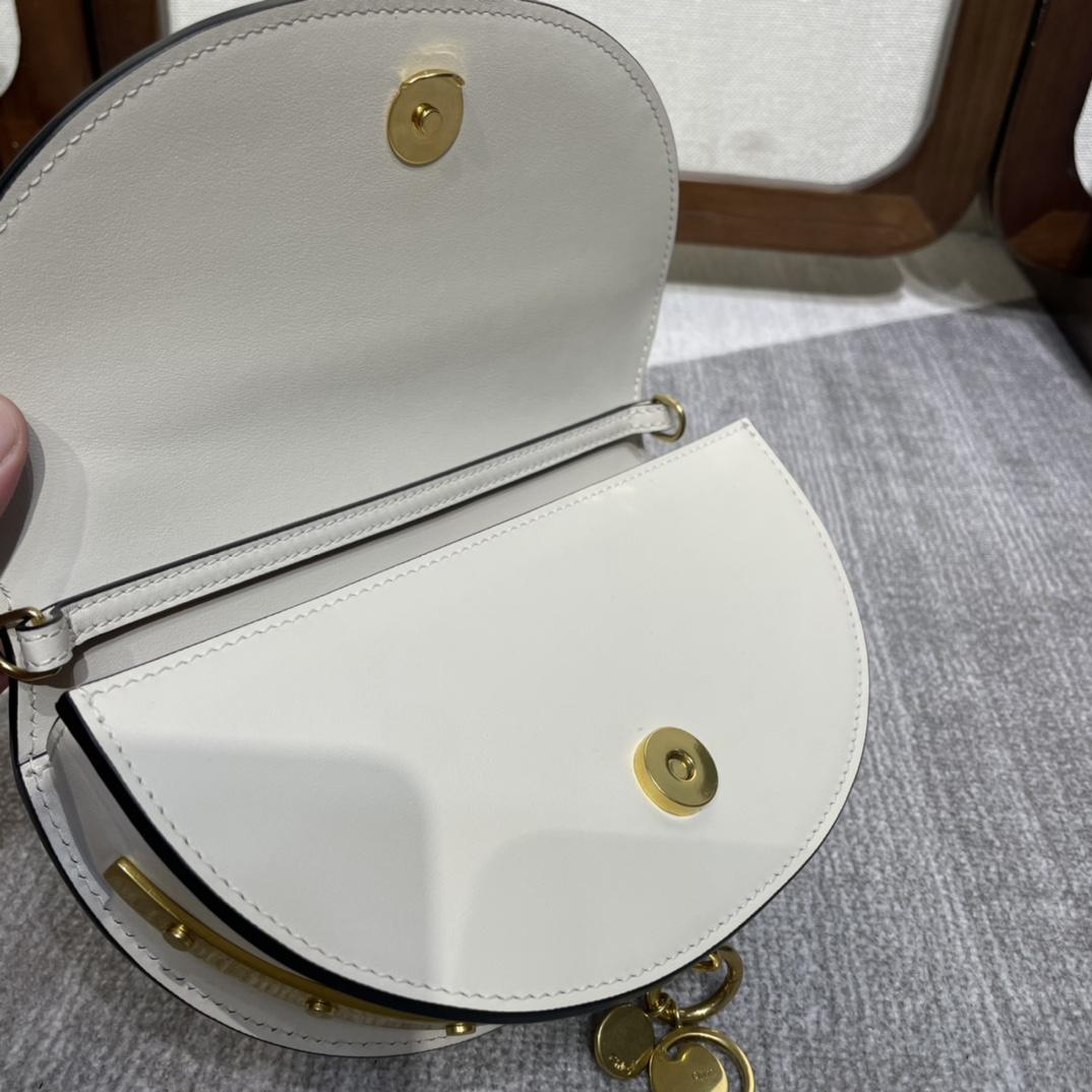 Chloe Women's White Nile Minaudiere Croc Bag (20*6.5*12cm) - DopestKickz