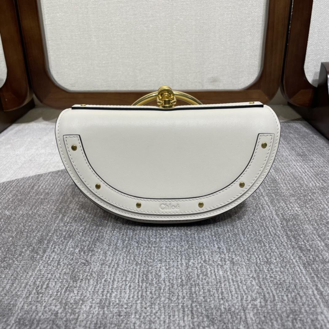 Chloe Women's White Nile Minaudiere Croc Bag (20*6.5*12cm) - DopestKickz