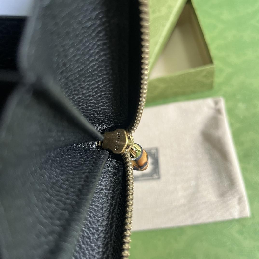 Gucci Zip Around Wallet With Bamboo(19.5*11*3cm) - DopestKickz