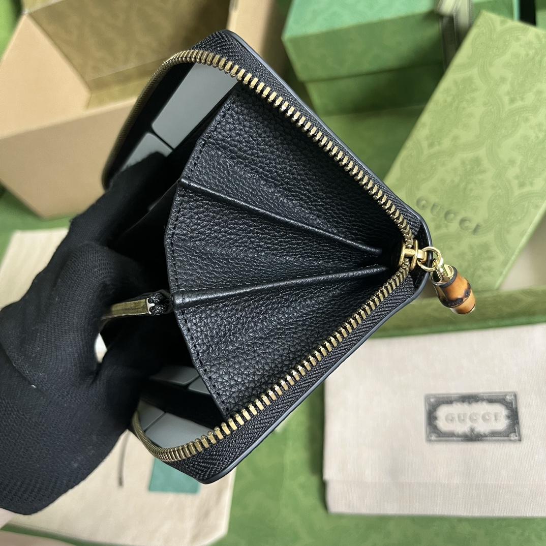 Gucci Zip Around Wallet With Bamboo(19.5*11*3cm) - DopestKickz
