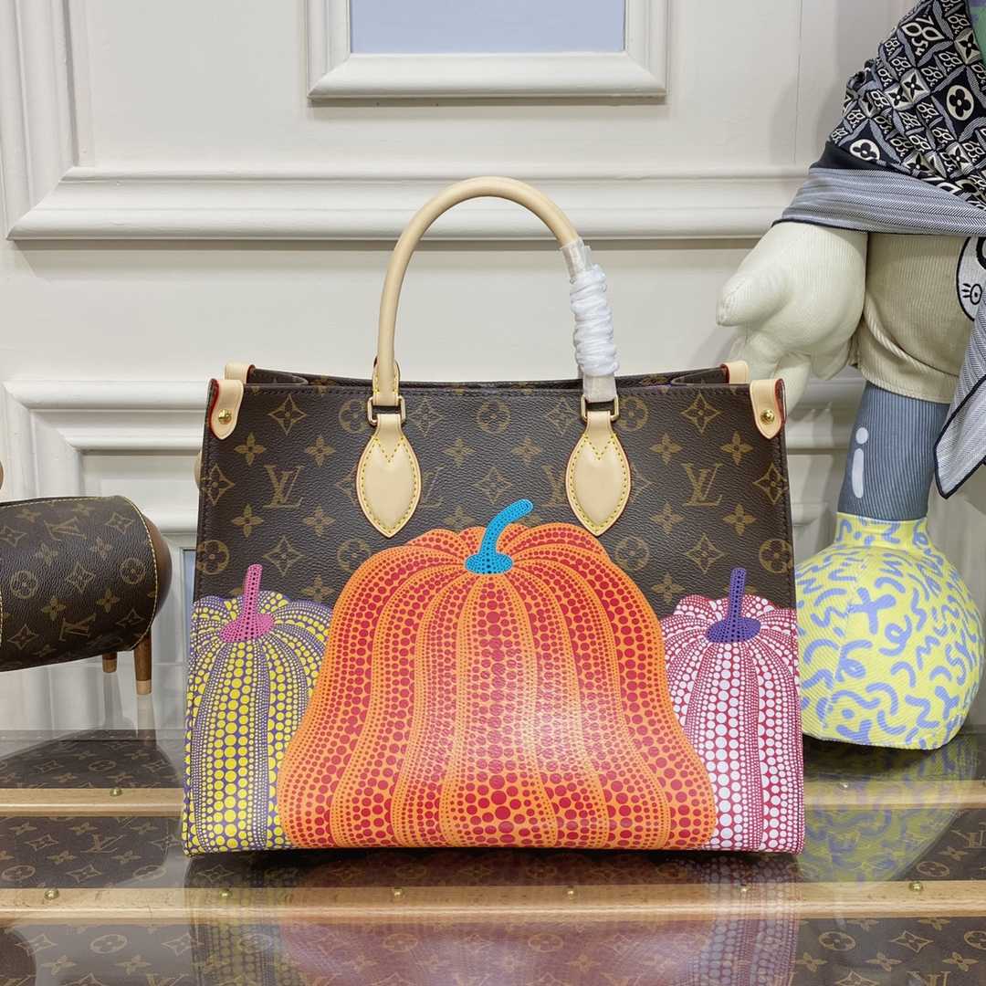 Louis Vuitton LV x YK OnTheGo MM (34*26*13cm) M46466 - DopestKickz