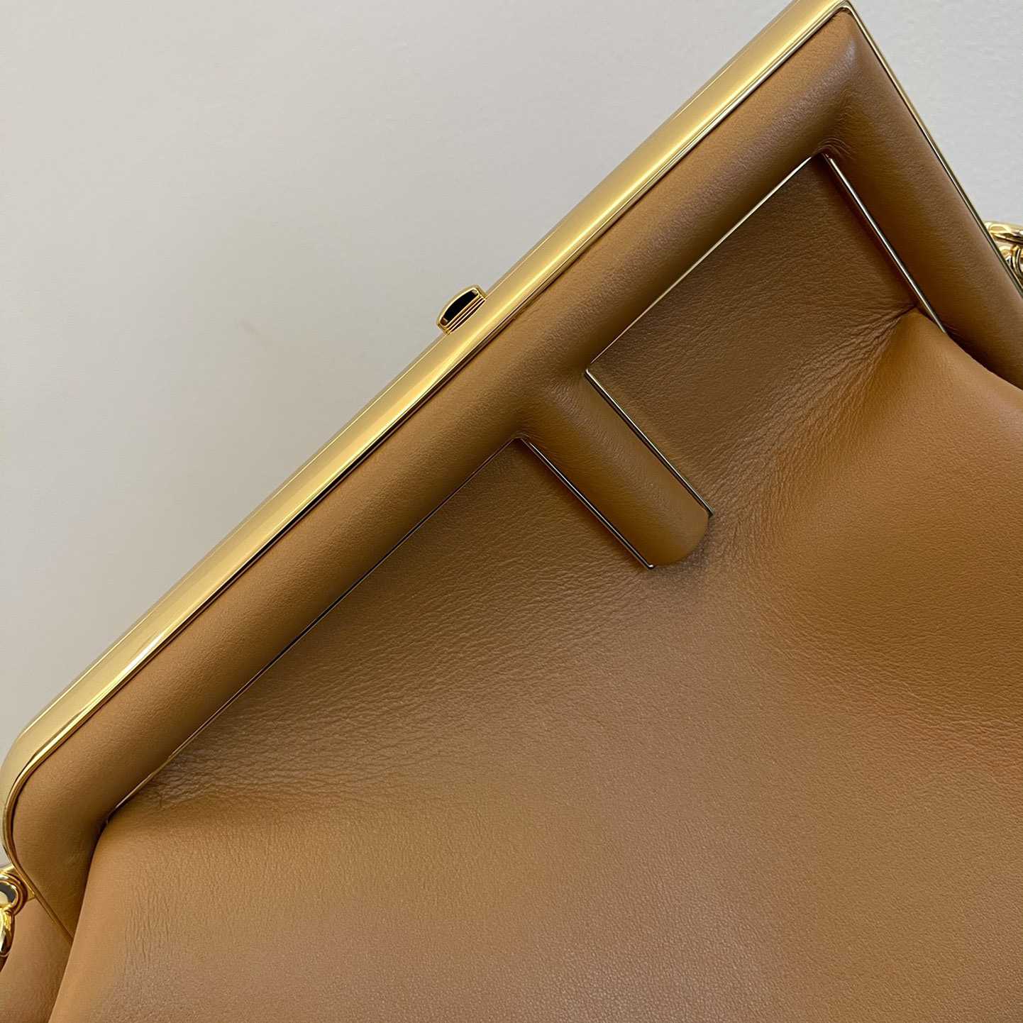 Fendi First Medium Brown Leather Bag - DopestKickz