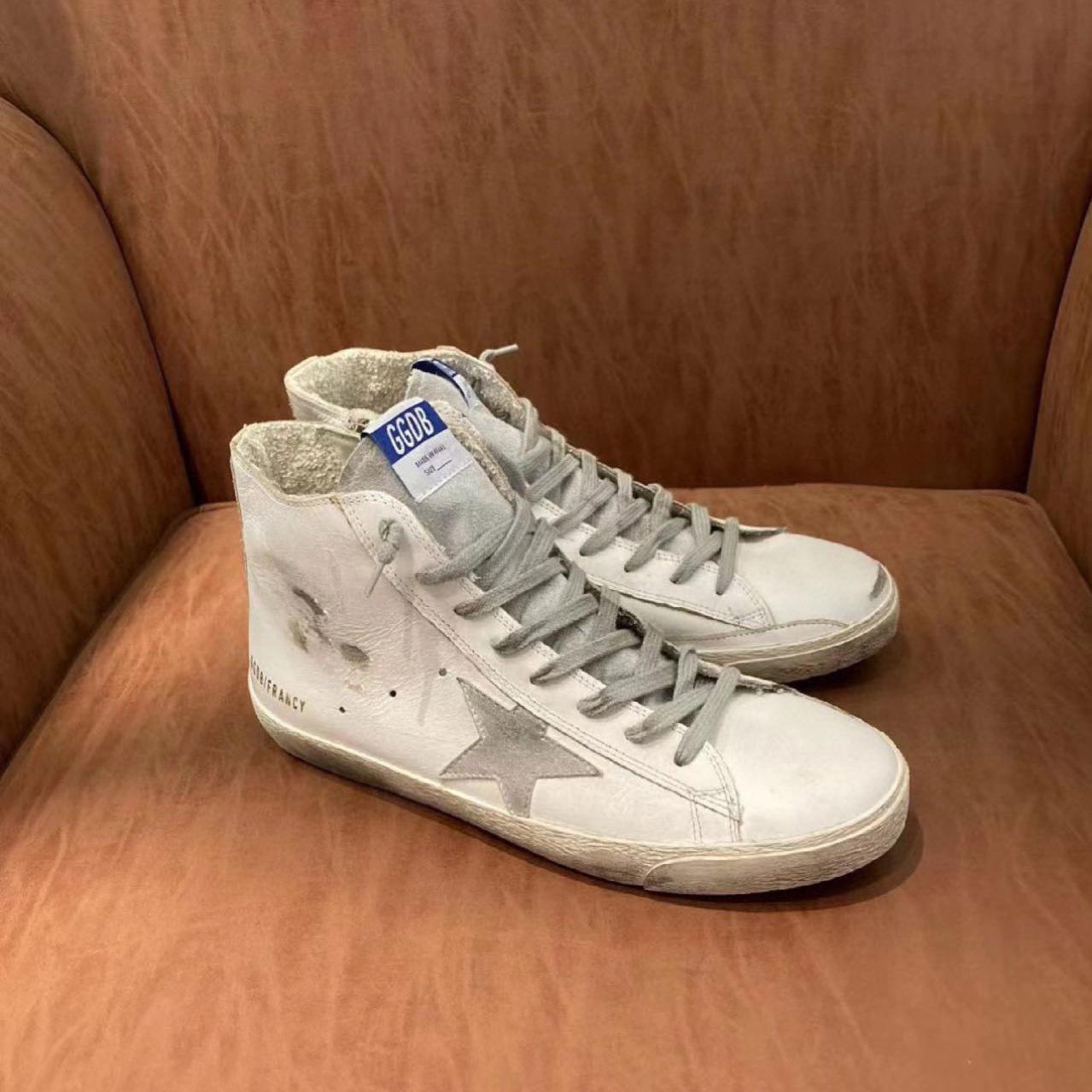 Golden Goose Francy Sneakers In Leather With Suede Star - DopestKickz