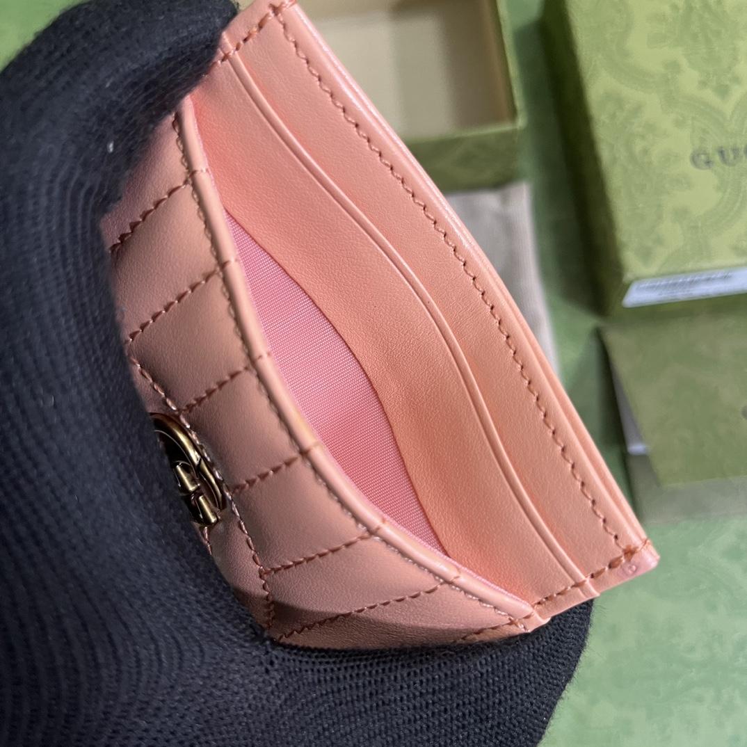 Gucci GG Marmont Matelassé Card Case(10-7cm) - DopestKickz
