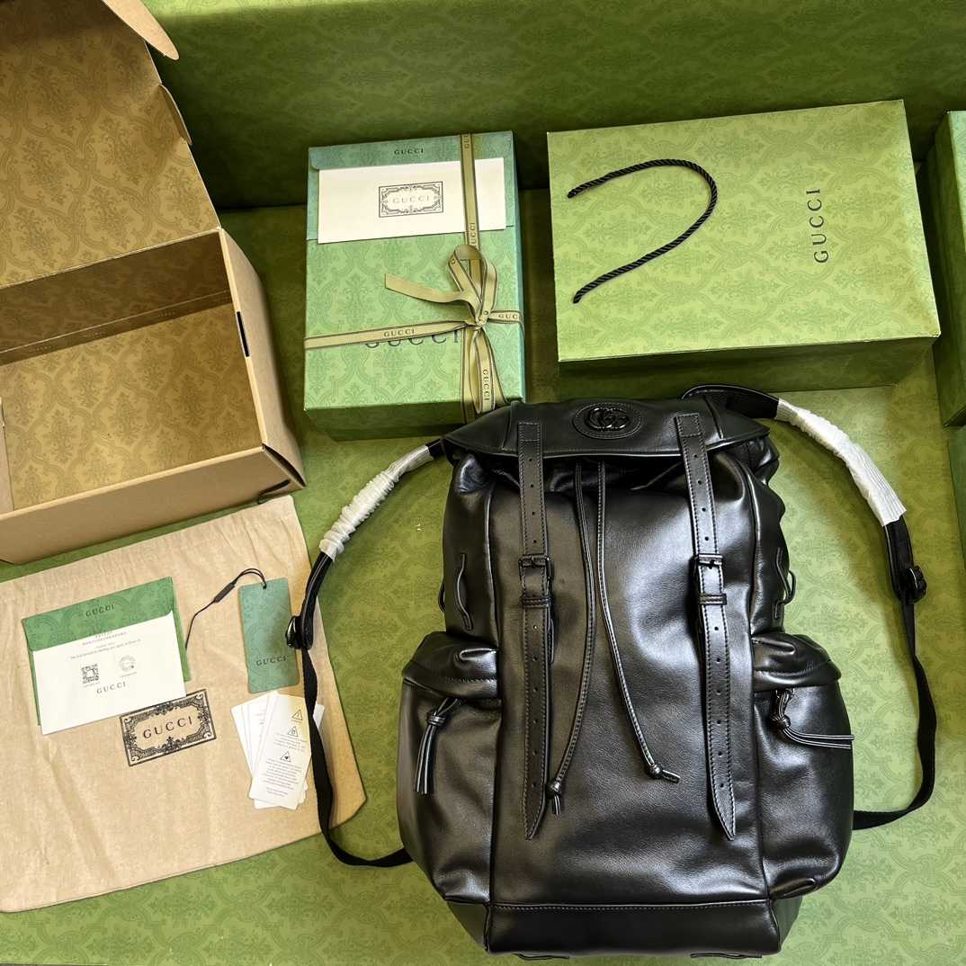 Gucci Backpack With Tonal Double G(38-44-15cm) - DopestKickz