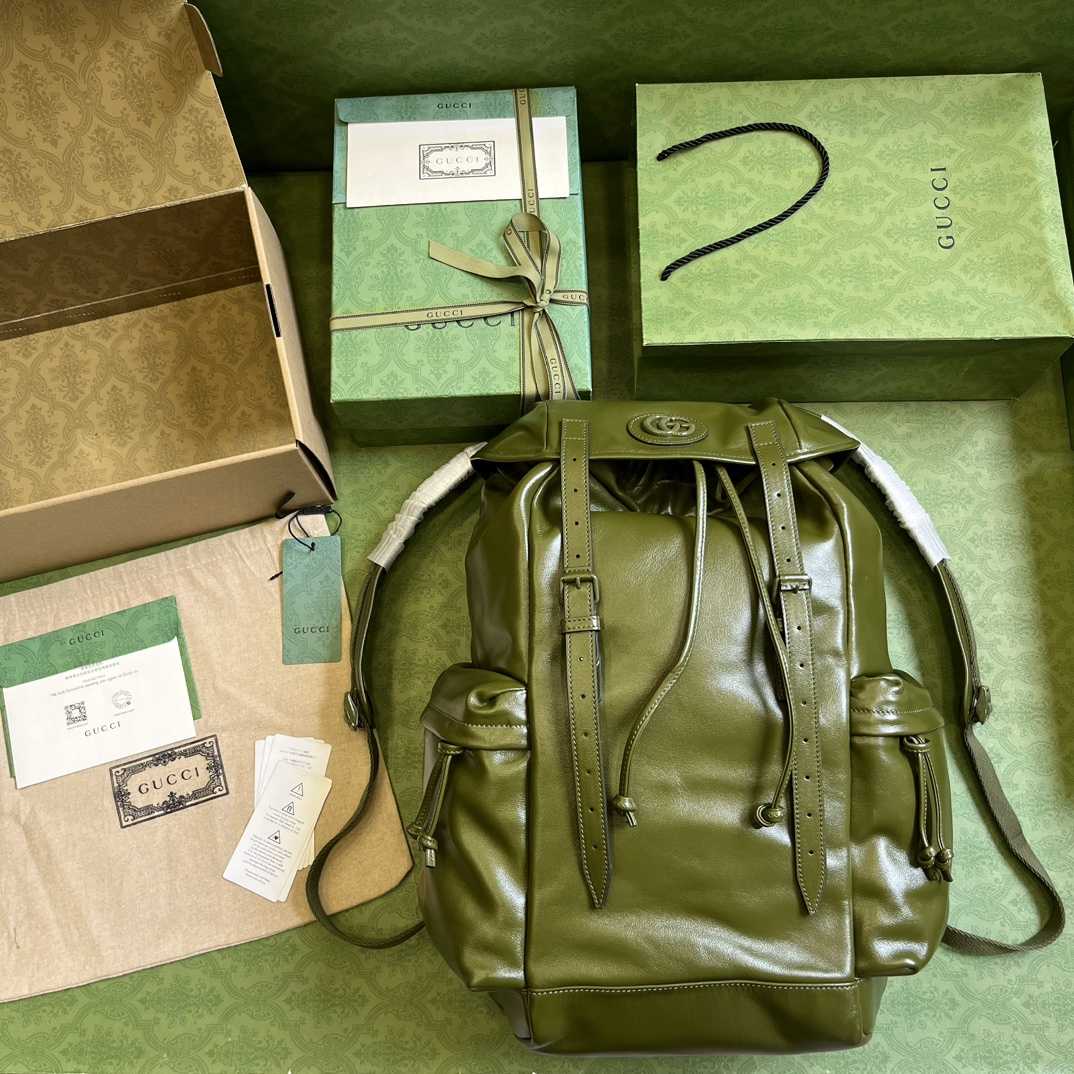 Gucci Backpack With Tonal Double G(38-44-15cm) - DopestKickz