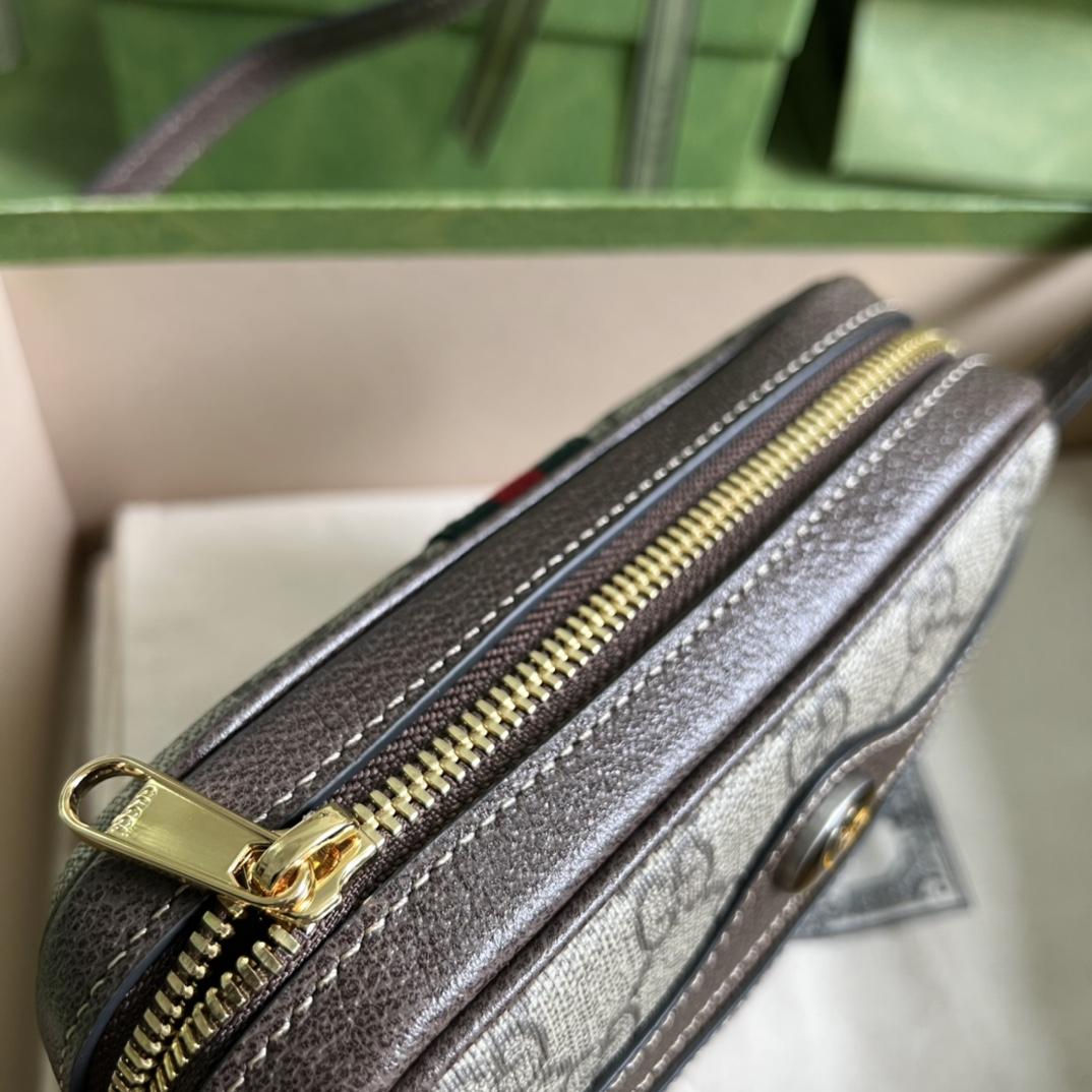 Gucci Ophidia GG Supreme Mini Bag(17.5-12-5.5cm) - DopestKickz