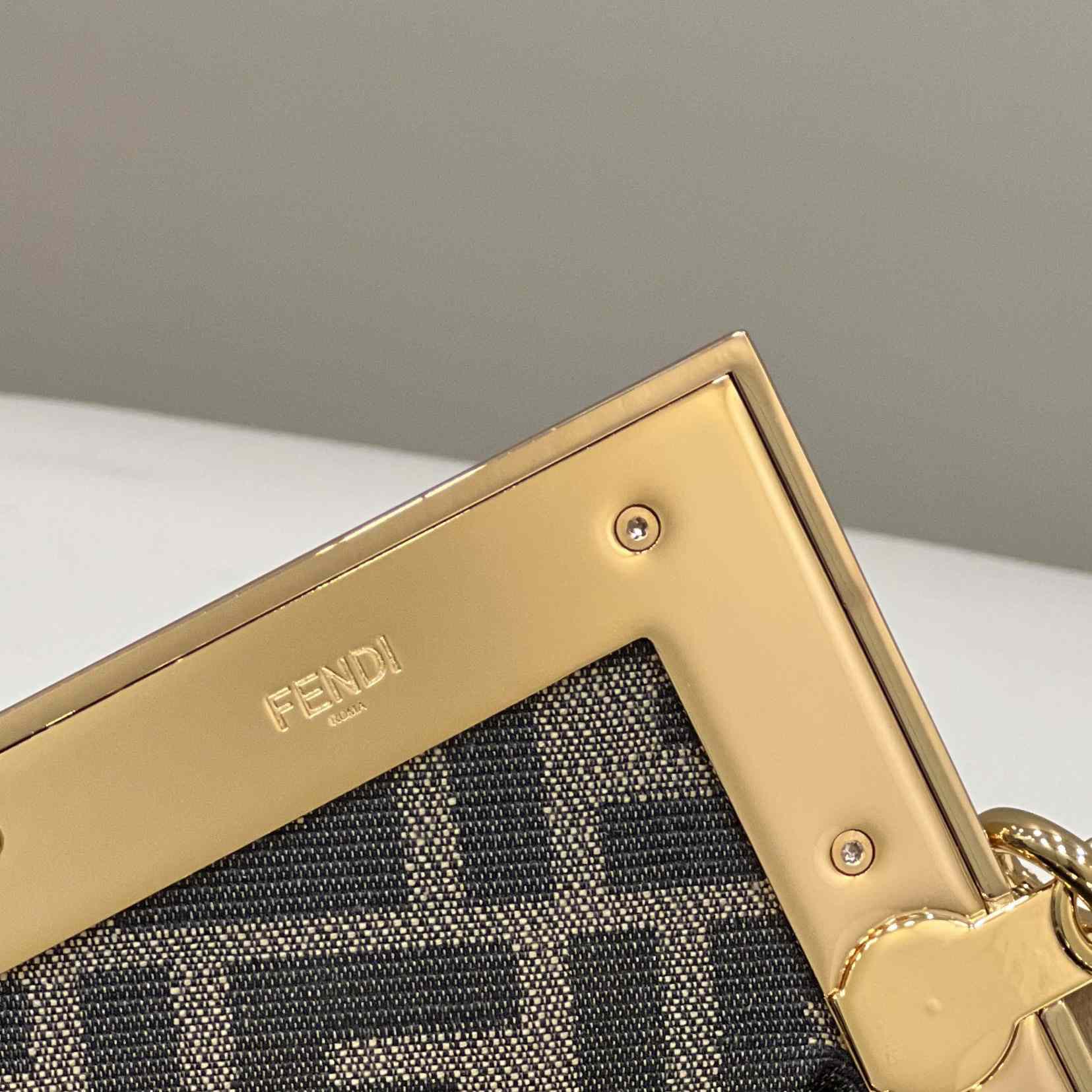 Fendi First Small Leather Bag With Multicolour Inlay - DopestKickz