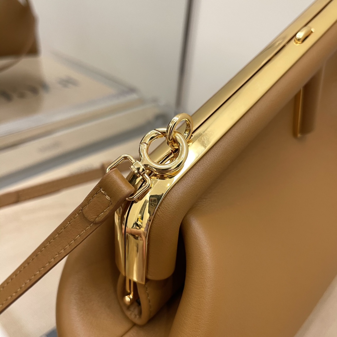 Fendi First Small Brown Leather Bag - DopestKickz