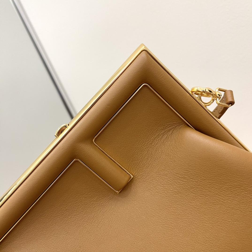 Fendi First Small Brown Leather Bag - DopestKickz