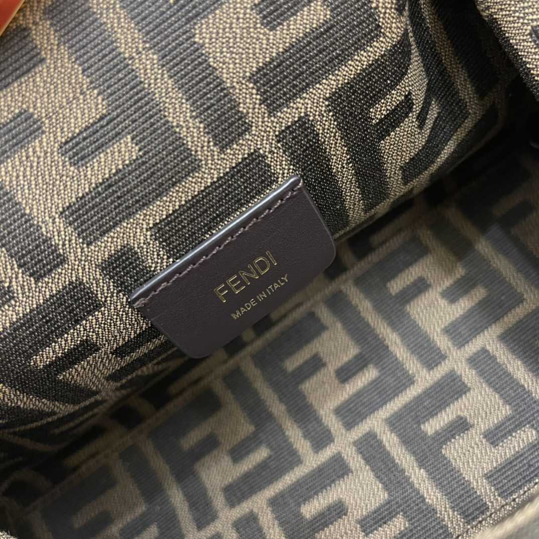 Fendi First Small Brown Leather Bag - DopestKickz