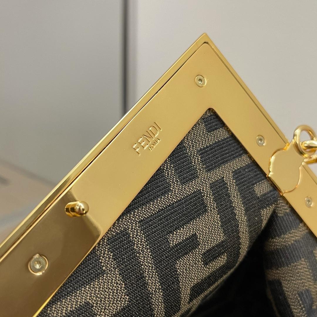 Fendi First Small Brown Leather Bag - DopestKickz