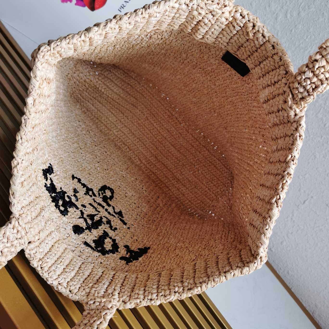 Prada Small Raffia Tote Bag - DopestKickz