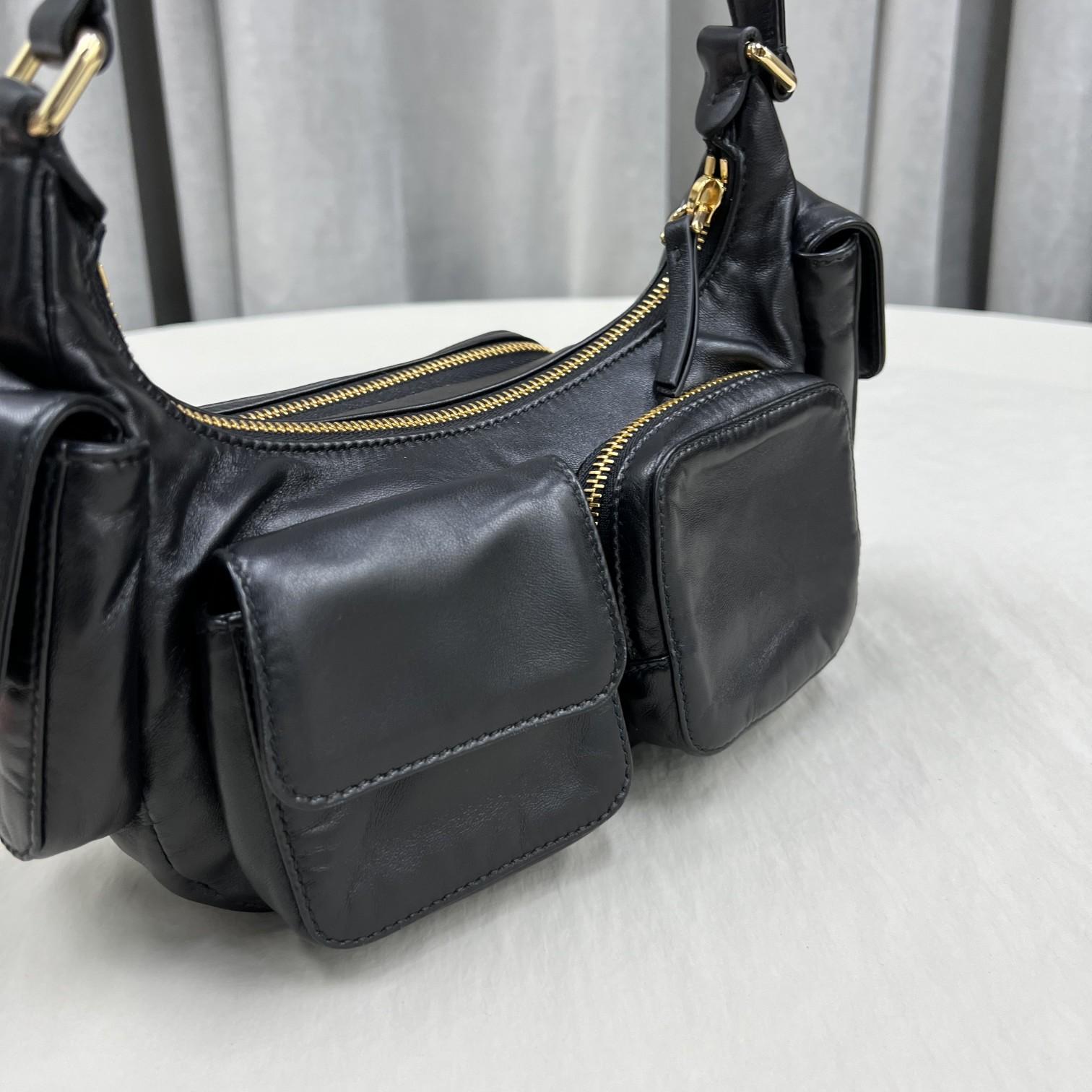Miu Miu Nappa Leather Pocket Bag - DopestKickz