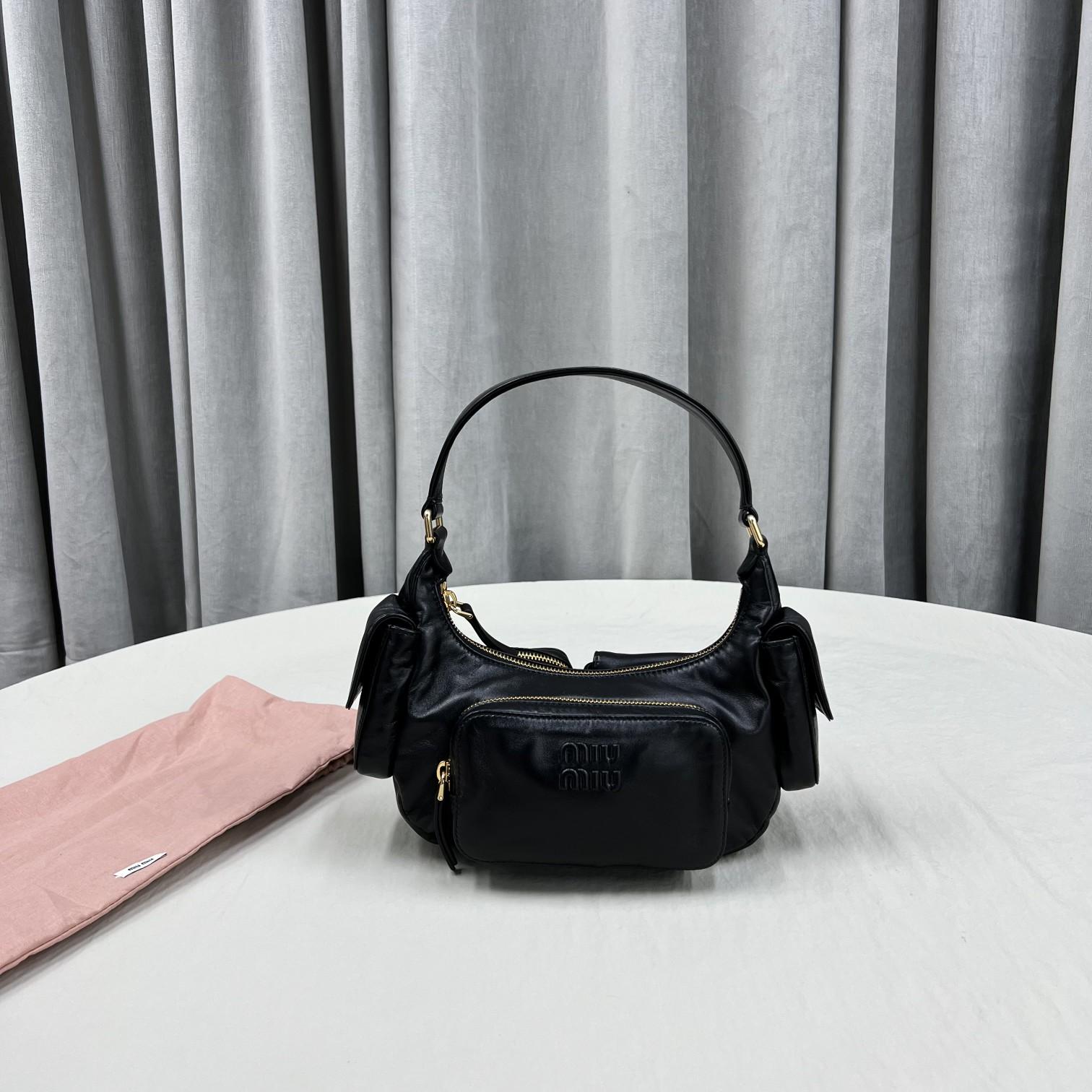 Miu Miu Nappa Leather Pocket Bag - DopestKickz