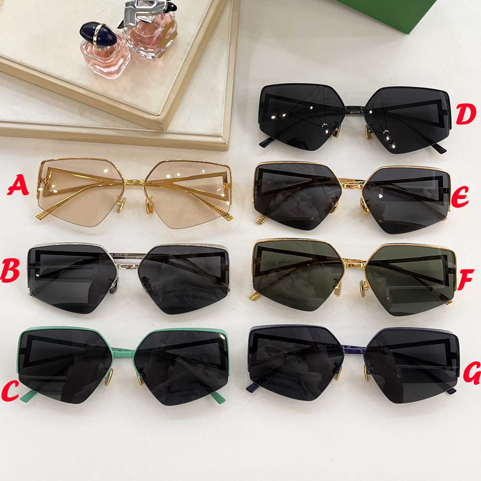 Bottega Veneta Square-frame Sunglasses  - DopestKickz
