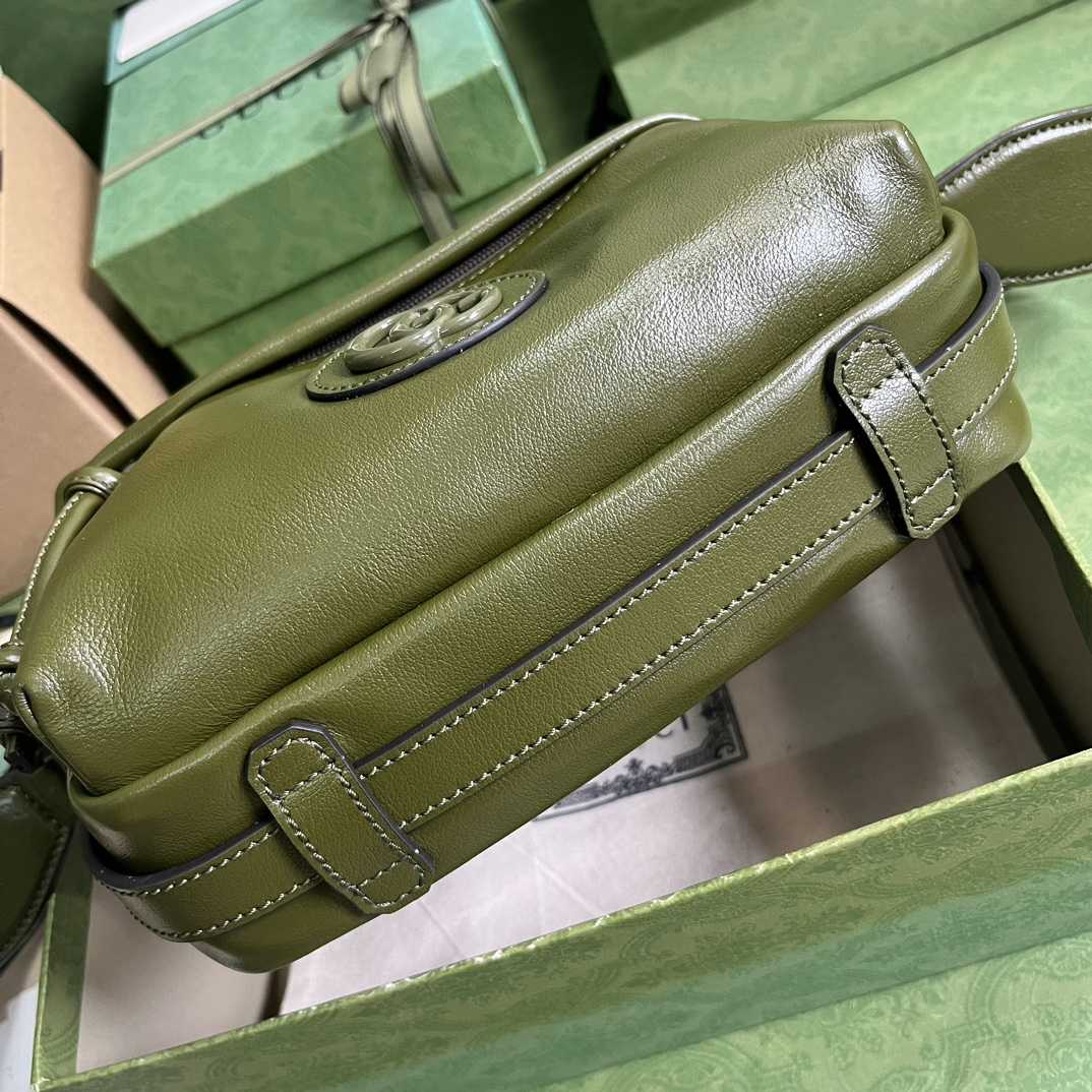 Gucci Shoulder Bag With Tonal Double G(23.5-15.5-8cm) - DopestKickz