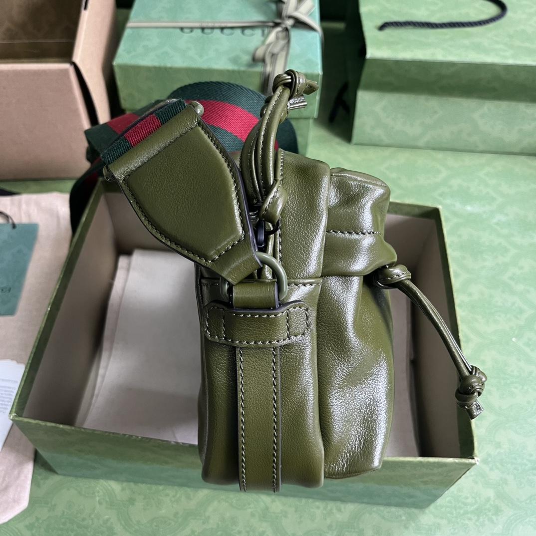 Gucci Shoulder Bag With Tonal Double G(23.5-15.5-8cm) - DopestKickz