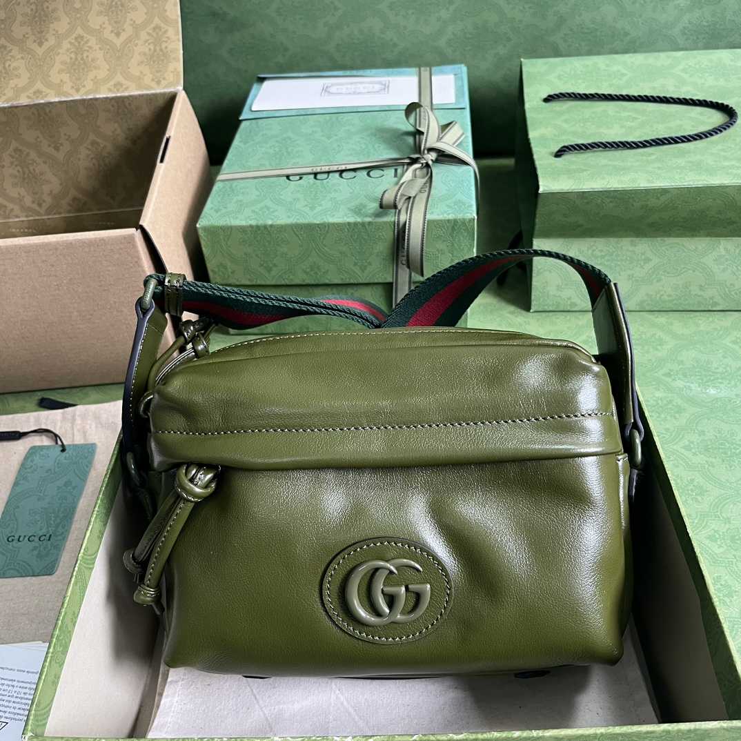 Gucci Shoulder Bag With Tonal Double G(23.5-15.5-8cm) - DopestKickz