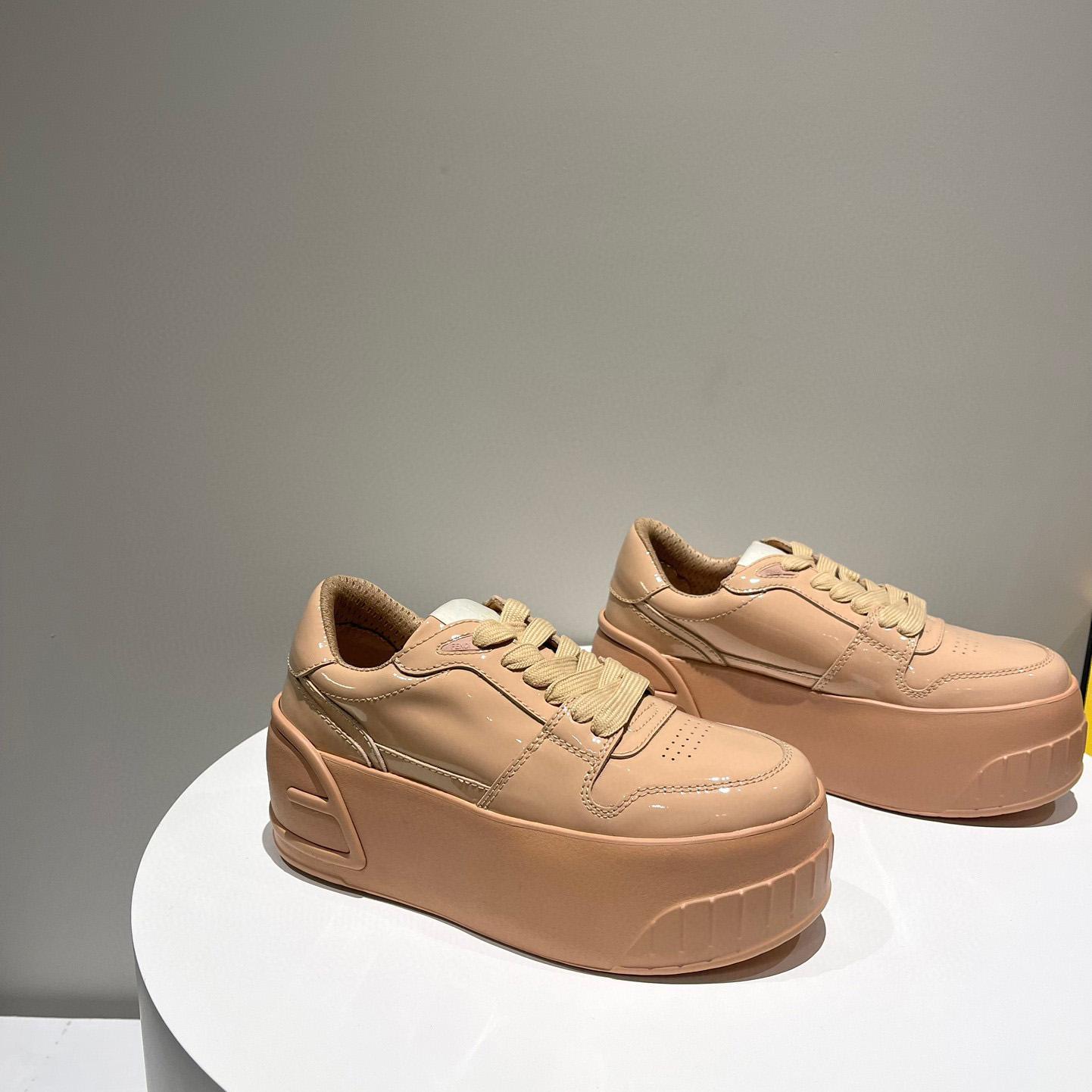 Fendi Fashion Show Beige Leather Low-Tops Sneaker  - DopestKickz