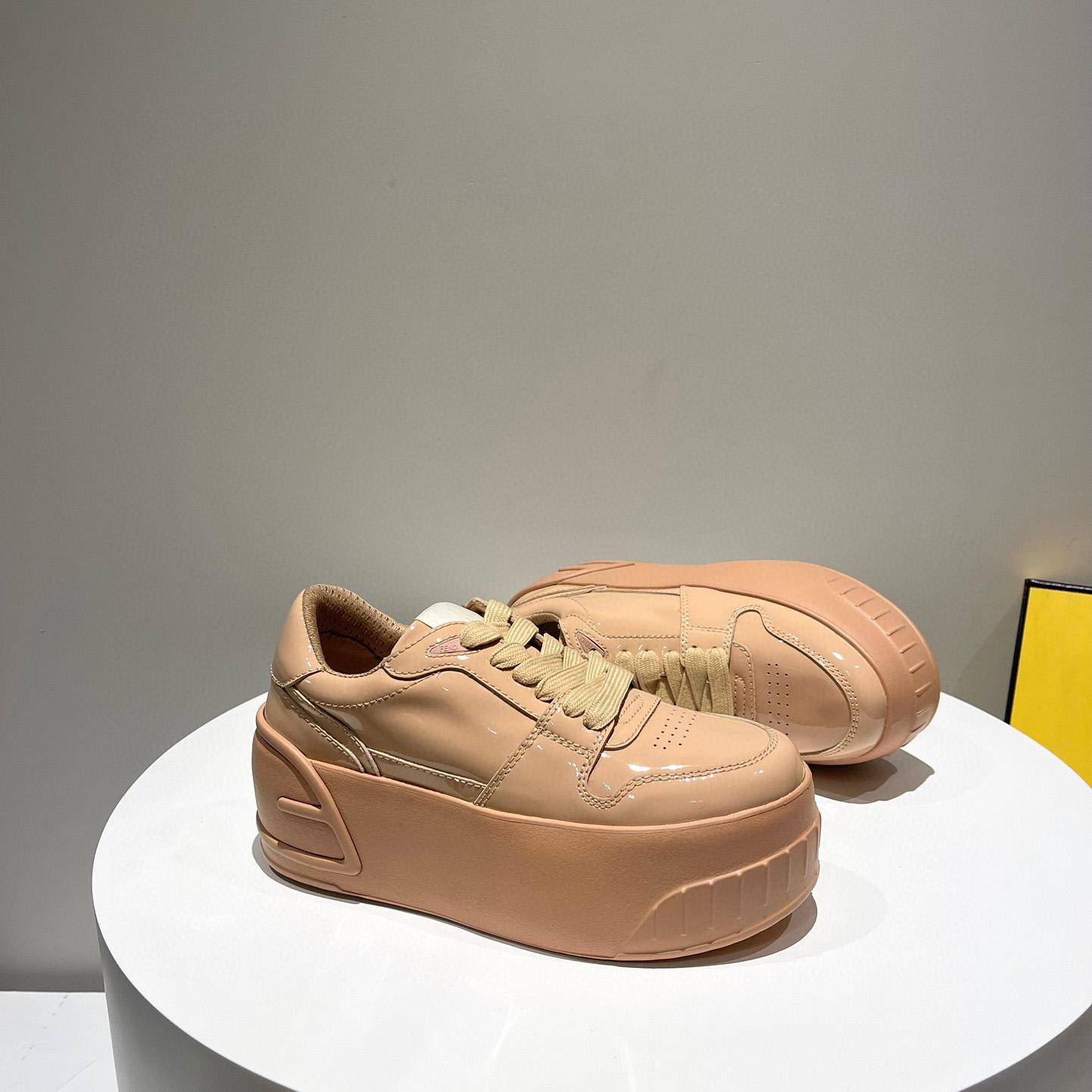 Fendi Fashion Show Beige Leather Low-Tops Sneaker  - DopestKickz