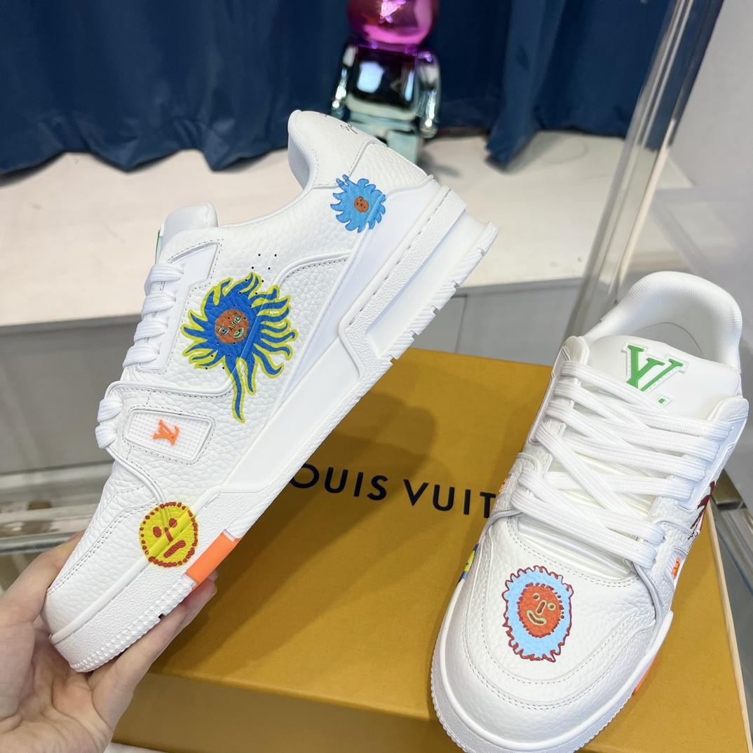 Louis Vuitton LV x YK LV Trainer Sneaker  (upon uk size)      1ABD3I - DopestKickz