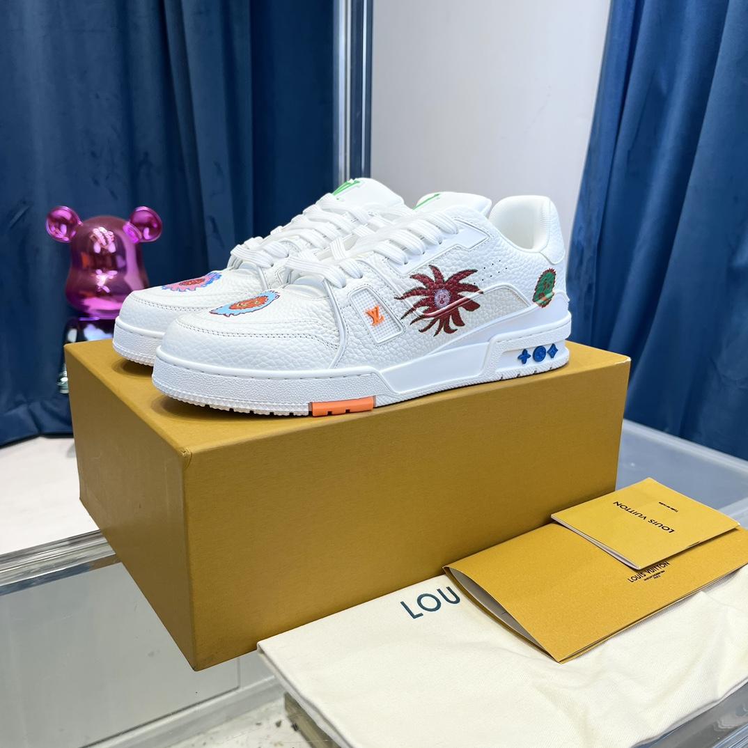 Louis Vuitton LV x YK LV Trainer Sneaker  (upon uk size)      1ABD3I - DopestKickz