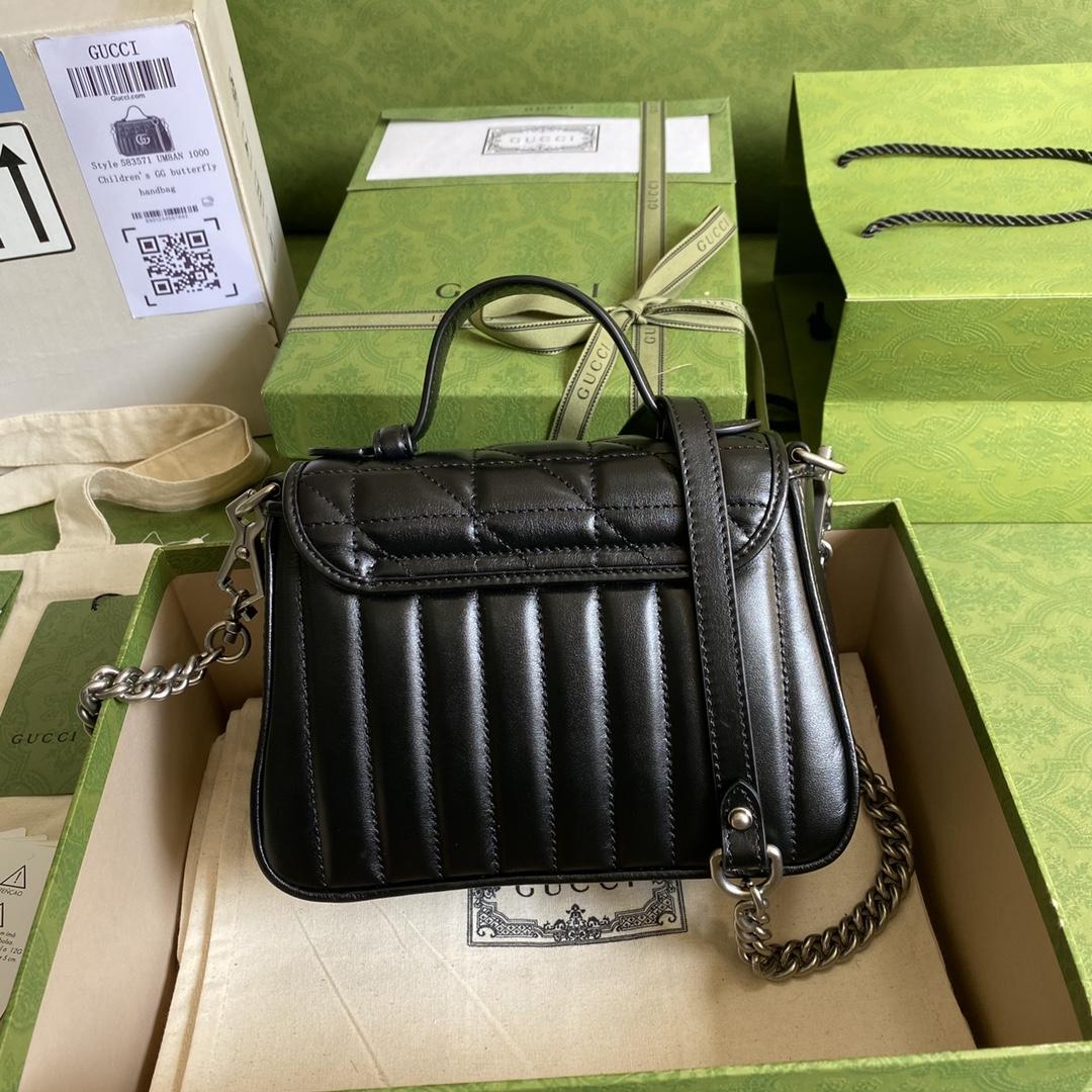 Gucci GG Marmont Mini Top Handle Bag(21*15.5*8cm) - DopestKickz