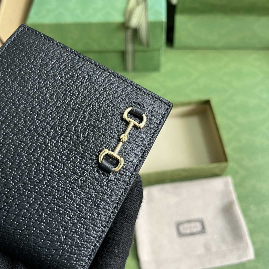 Gucci Bi-fold Wallet With Horsebit - DopestKickz