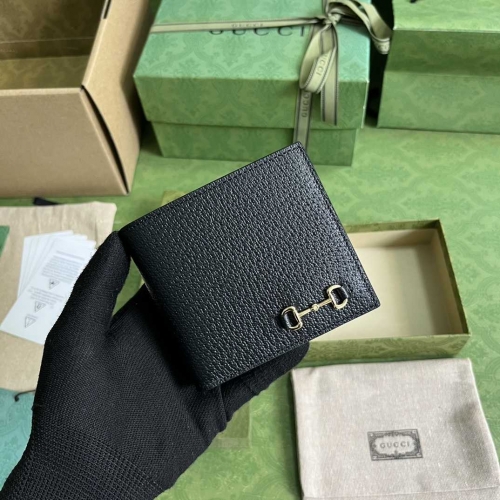 Gucci Bi-fold Wallet With Horsebit - DopestKickz