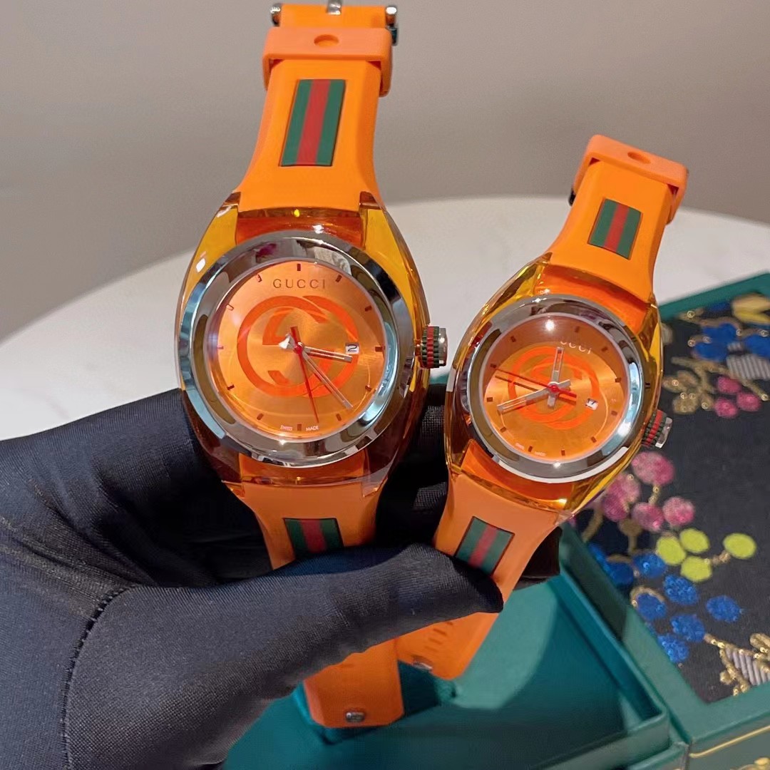 Gucci Style Silicon Round Party Style Quartz Watches - DopestKickz