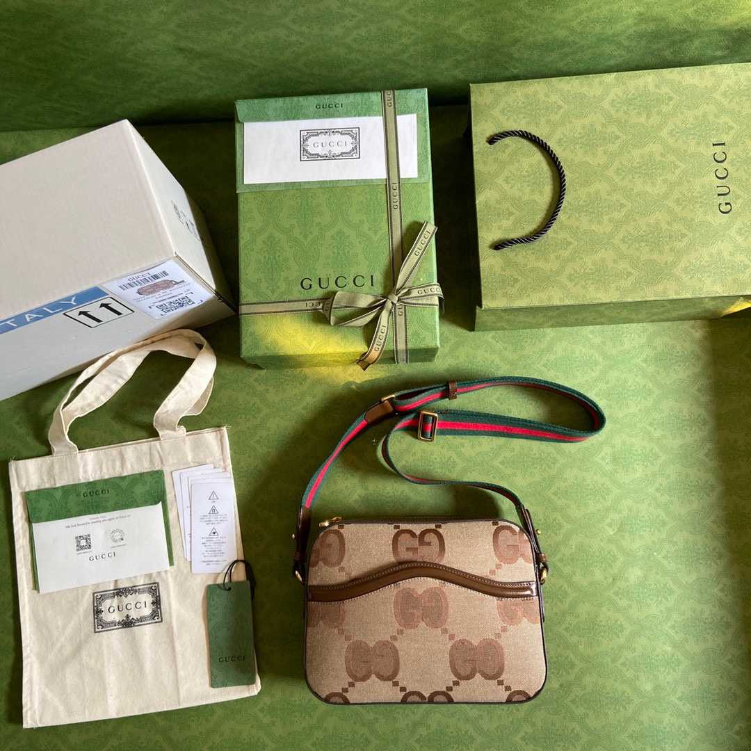 Gucci Jumbo GG Messenger Bag(25.5-20-6cm) - DopestKickz