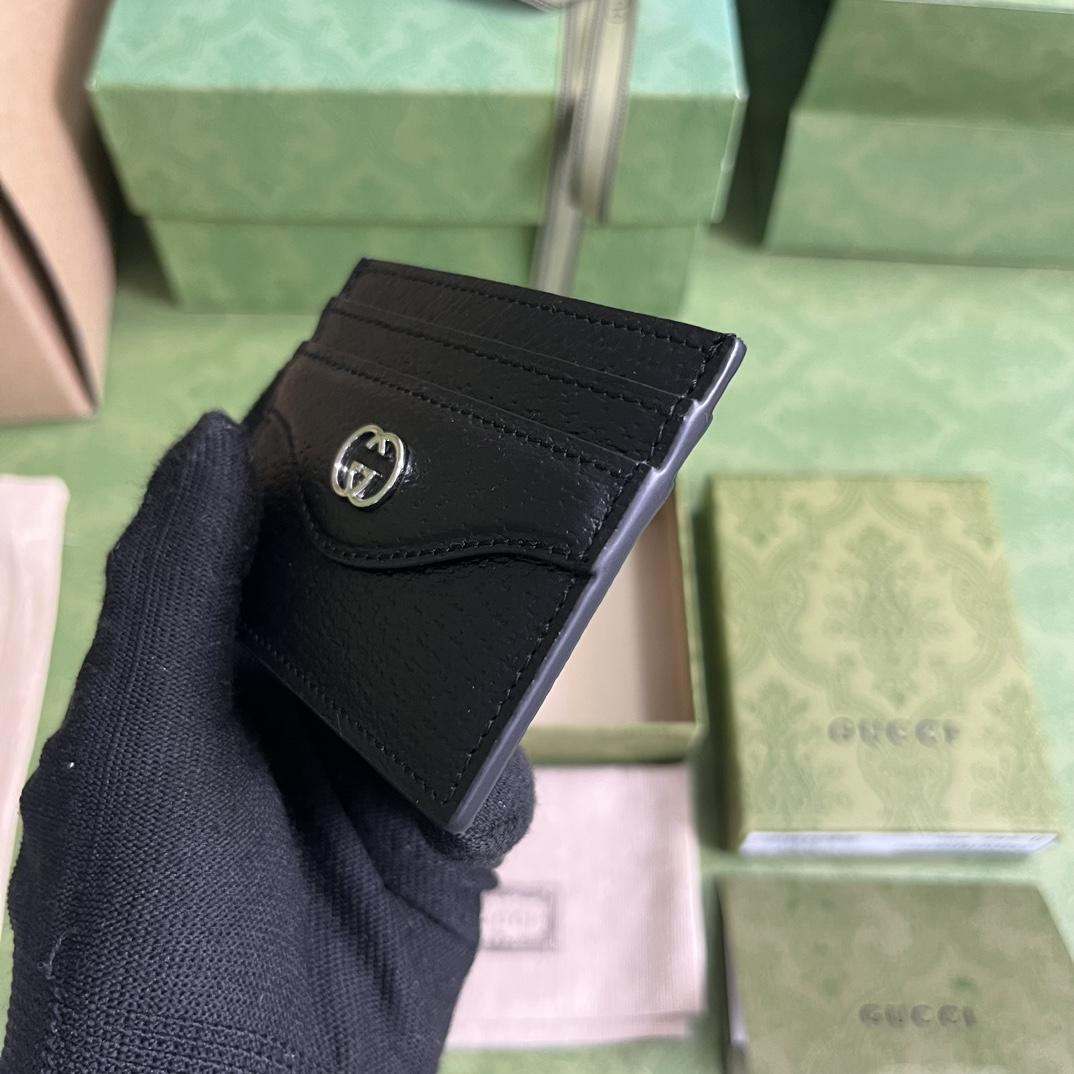 Gucci Card Case With Interlocking G(10-7cm)    - DopestKickz