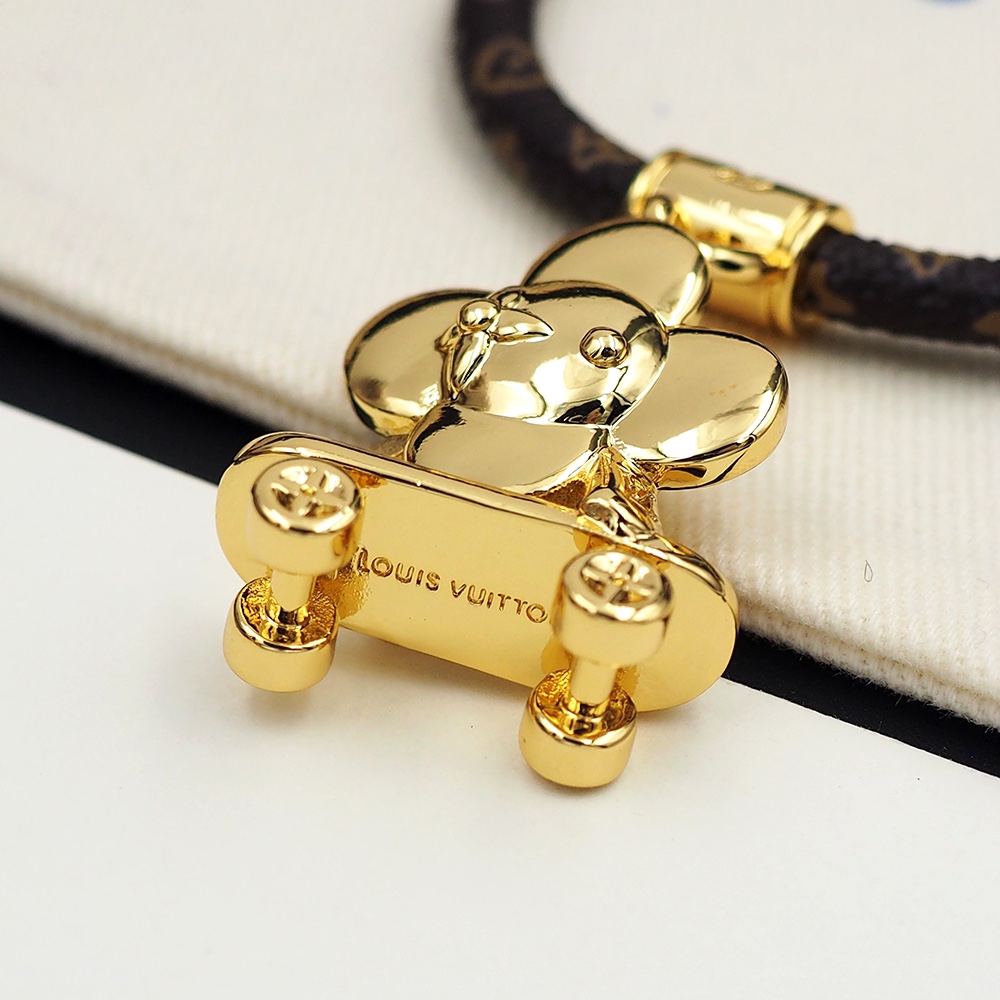 Louis Vuitton Vivienne Kick Flip Bracelet   M1051Z - DopestKickz