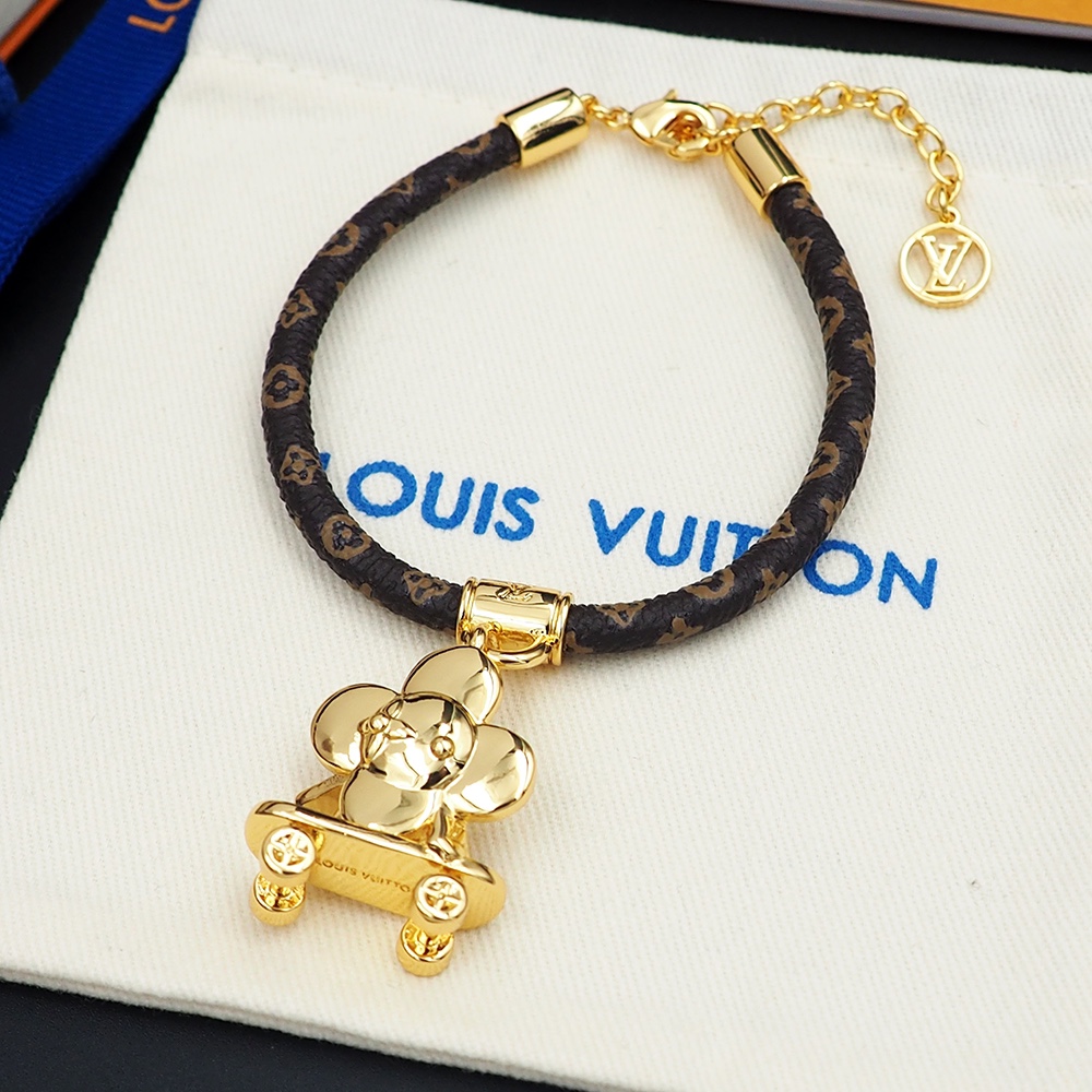 Louis Vuitton Vivienne Kick Flip Bracelet   M1051Z - DopestKickz