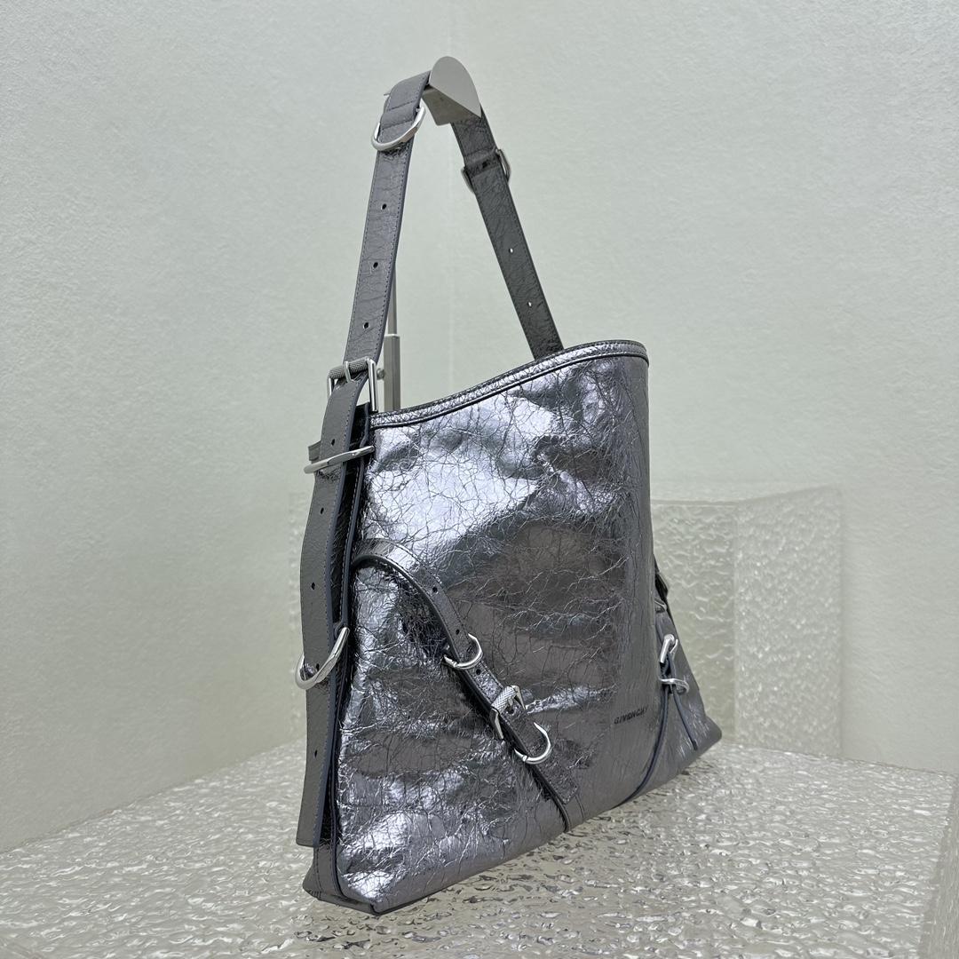 Givenchy Medium Voyou Bag In Laminated Leather(32-37-6.5cm) - DopestKickz