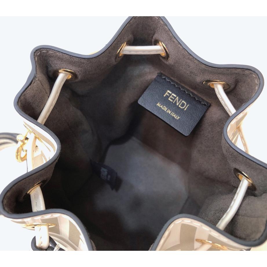 Fendi Mon Tresor Beige Leather Mini-Bag - DopestKickz