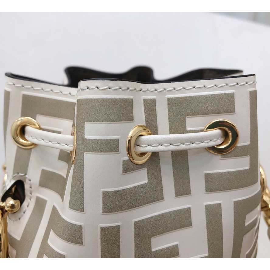 Fendi Mon Tresor Beige Leather Mini-Bag - DopestKickz
