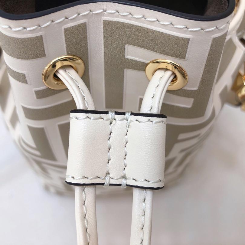 Fendi Mon Tresor Beige Leather Mini-Bag - DopestKickz