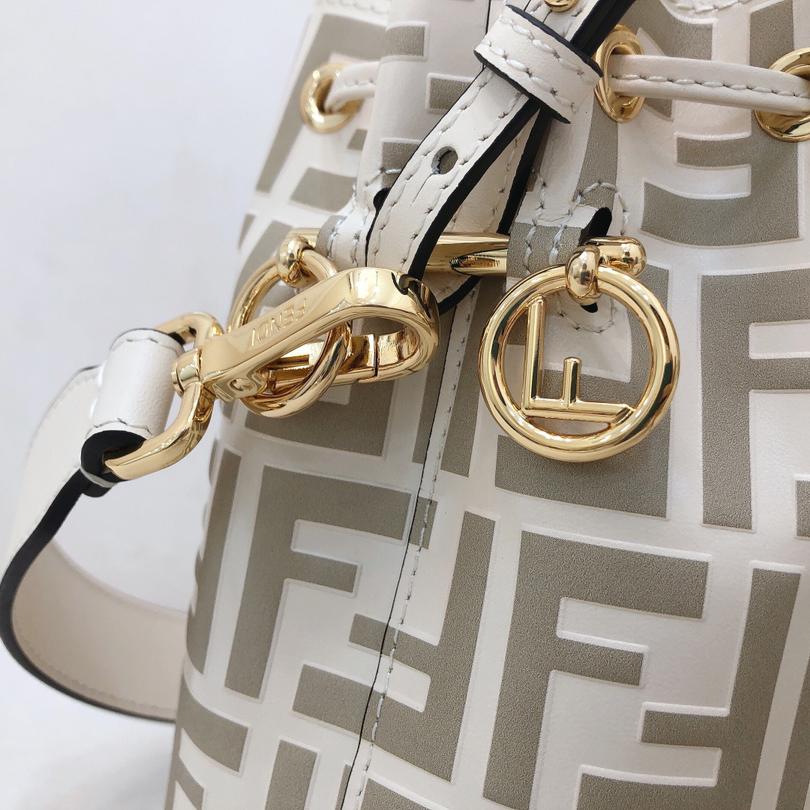 Fendi Mon Tresor Beige Leather Mini-Bag - DopestKickz