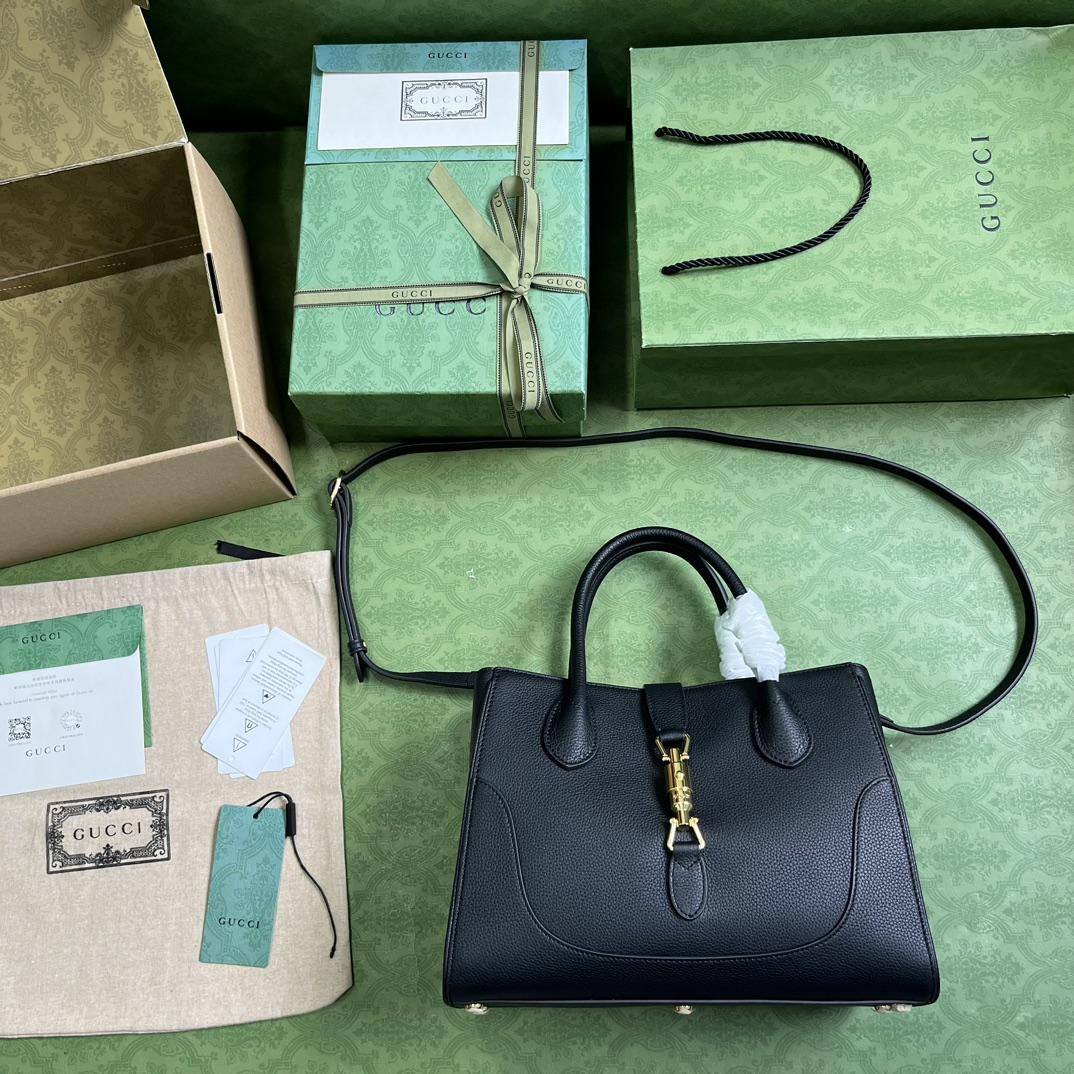 Gucci Jackie 1961 Small Natural Grain Tote(30-23-12cm) - DopestKickz