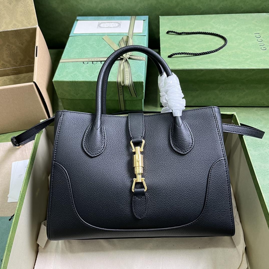 Gucci Jackie 1961 Small Natural Grain Tote(30-23-12cm) - DopestKickz