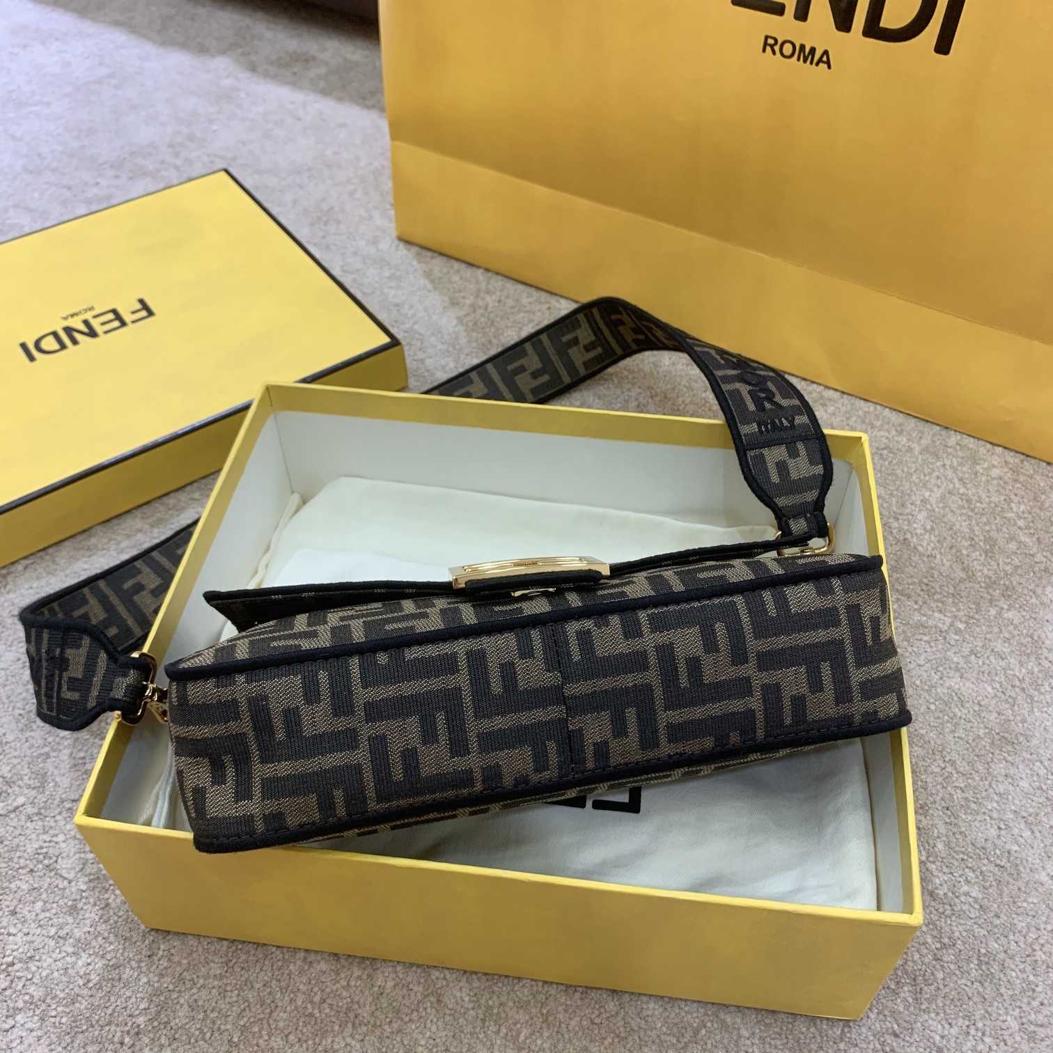 Fendi Baguette Jacquard FF Fabric Bag - DopestKickz