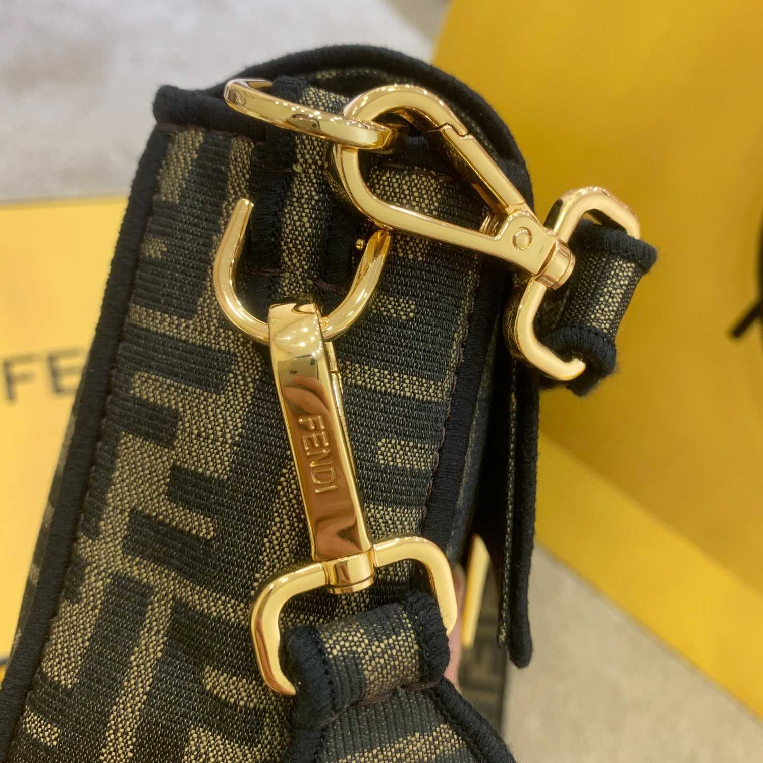 Fendi Baguette Jacquard FF Fabric Bag - DopestKickz