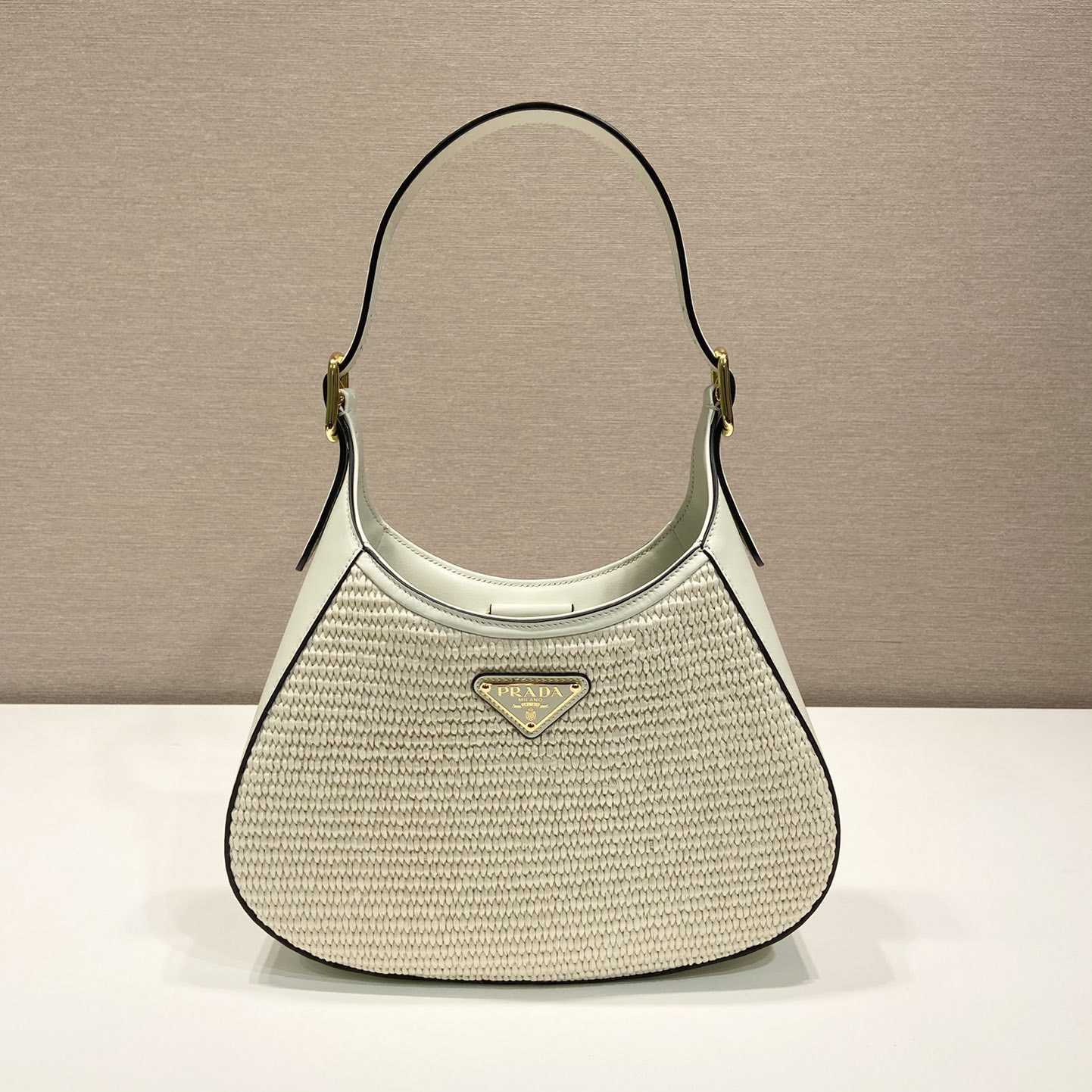 Prada Fabric And Leather Shoulder Bag - DopestKickz