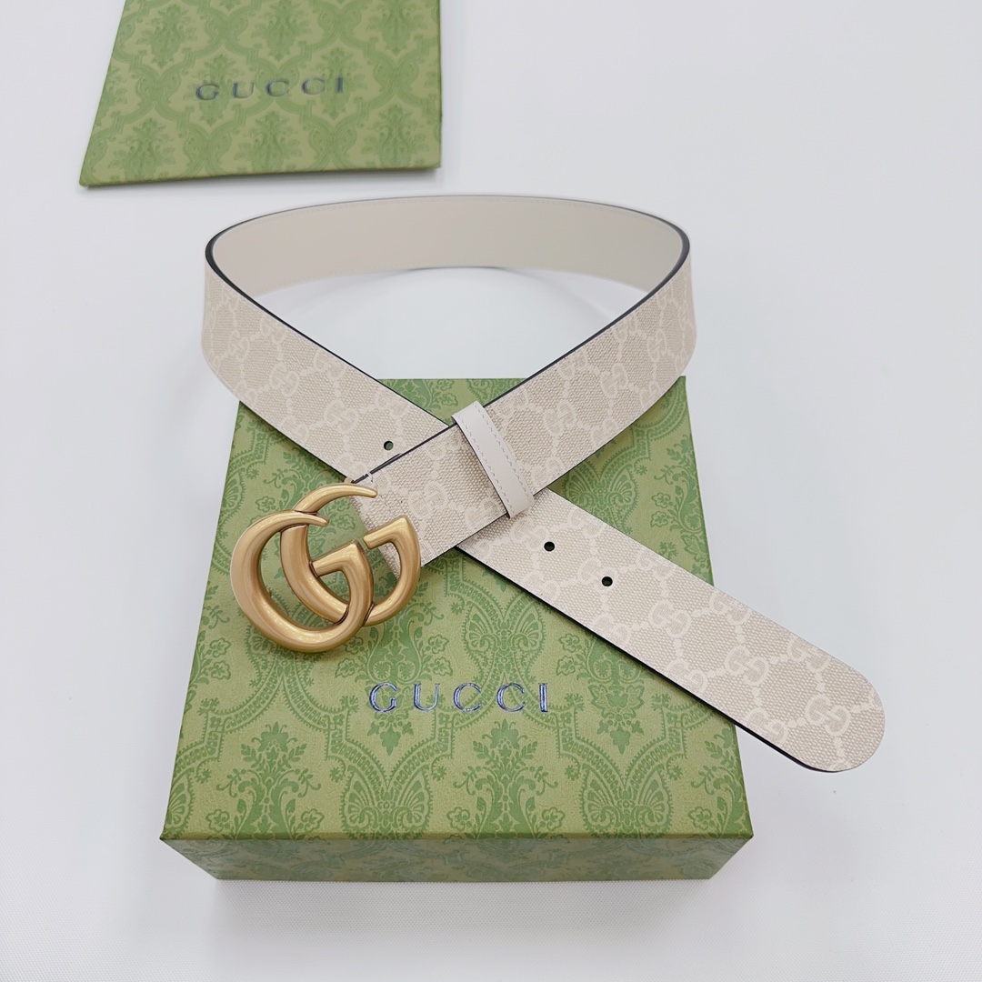 Gucci GG Marmont Reversible Wide Belt - DopestKickz