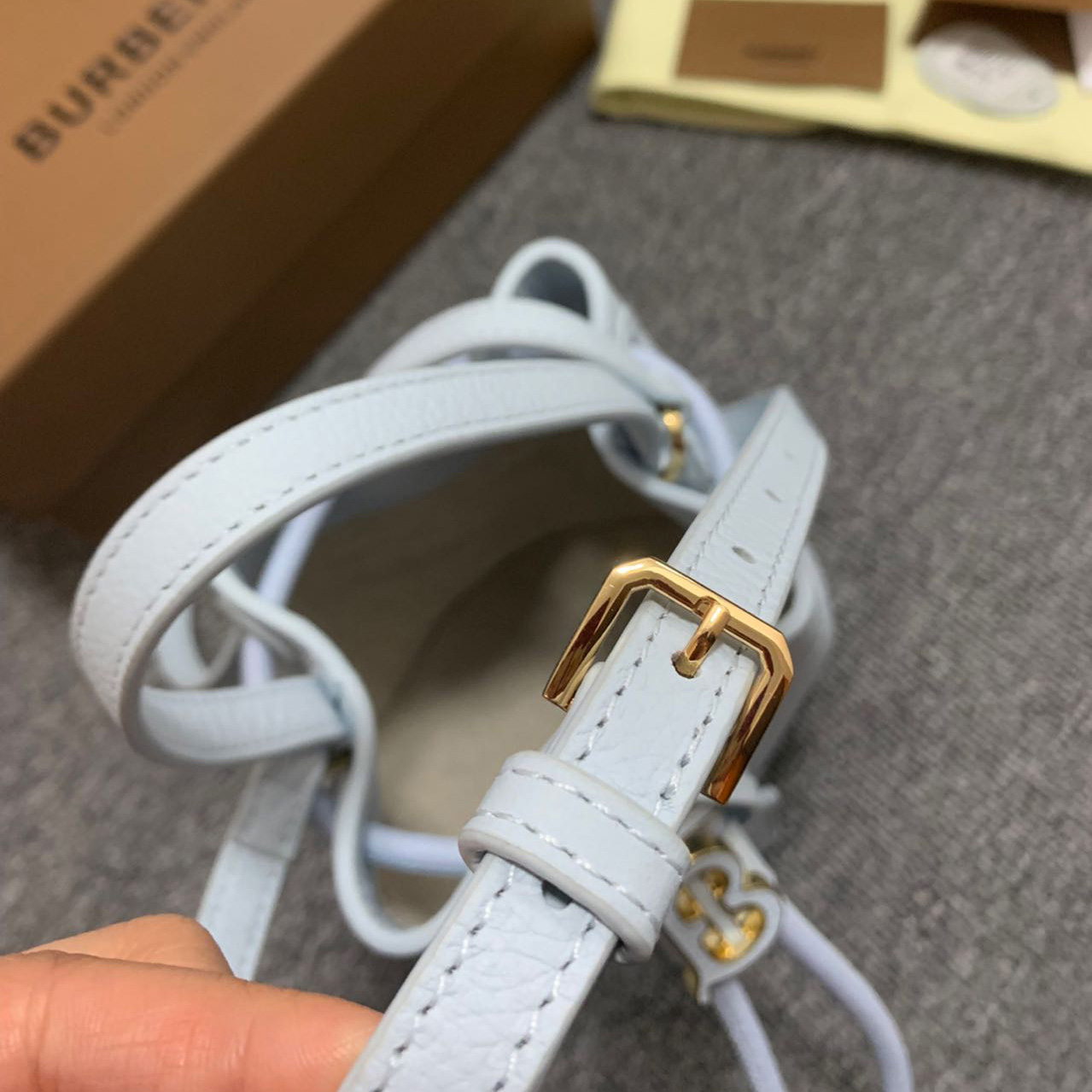 Burberry Mini TB Bucket Bag  - DopestKickz